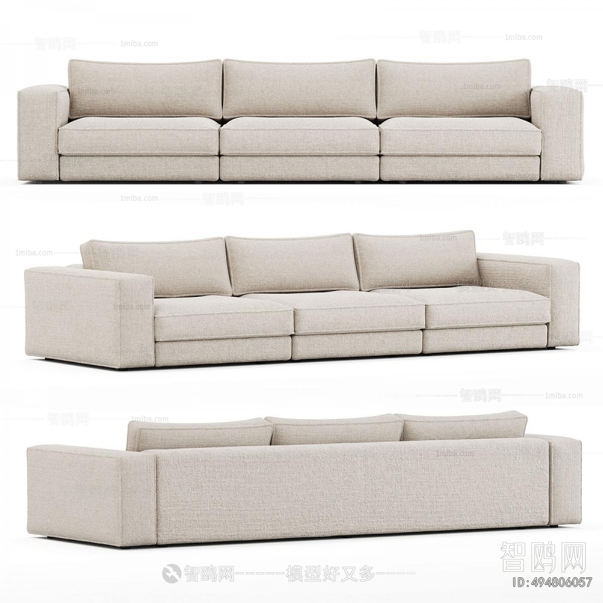 Modern Three-seat Sofa