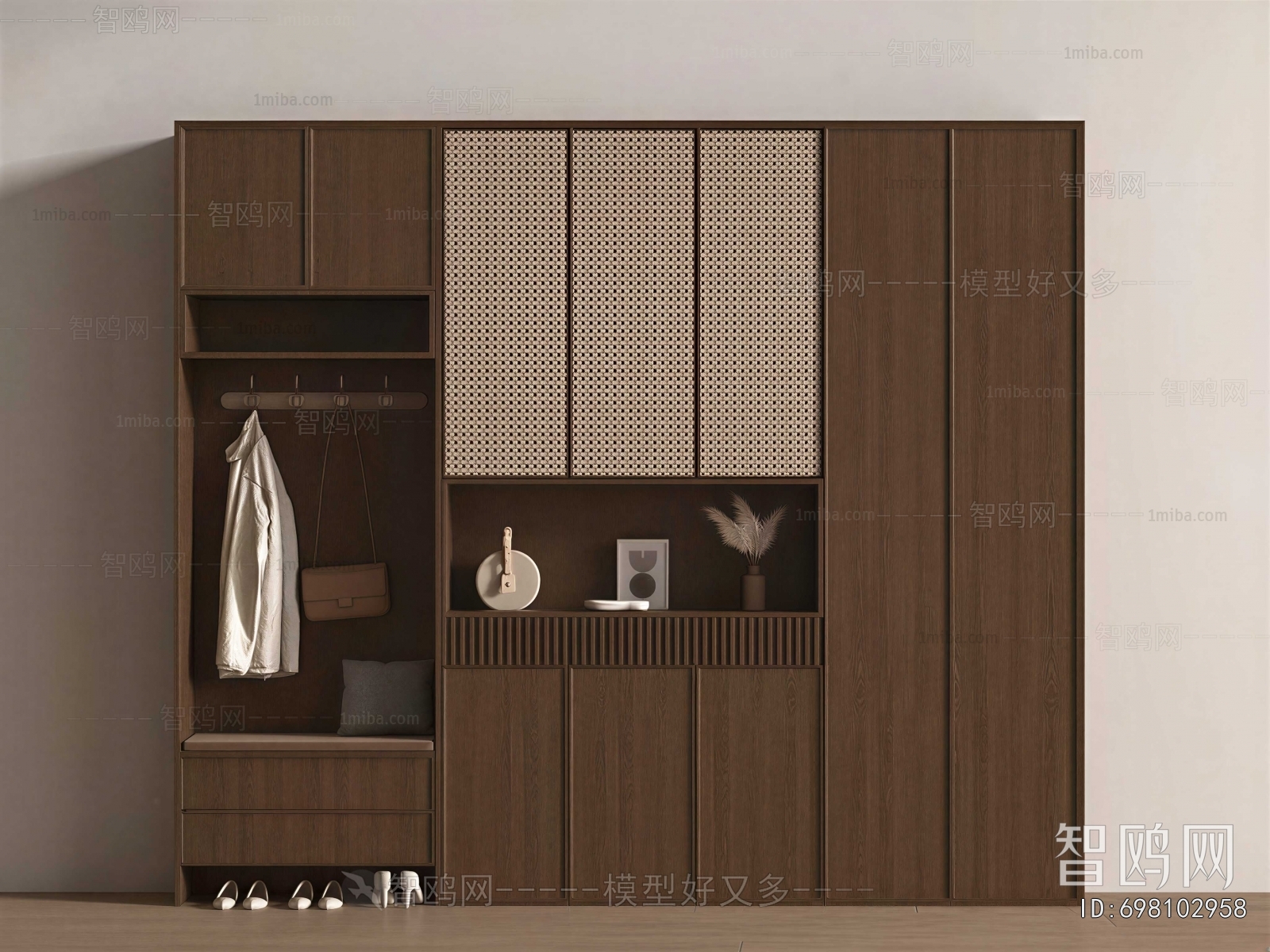 New Chinese Style Shoe Cabinet