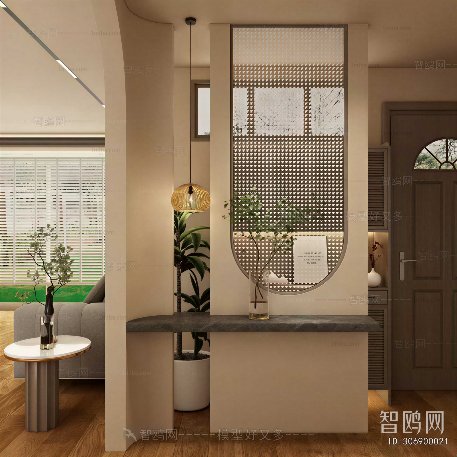 Wabi-sabi Style Hallway