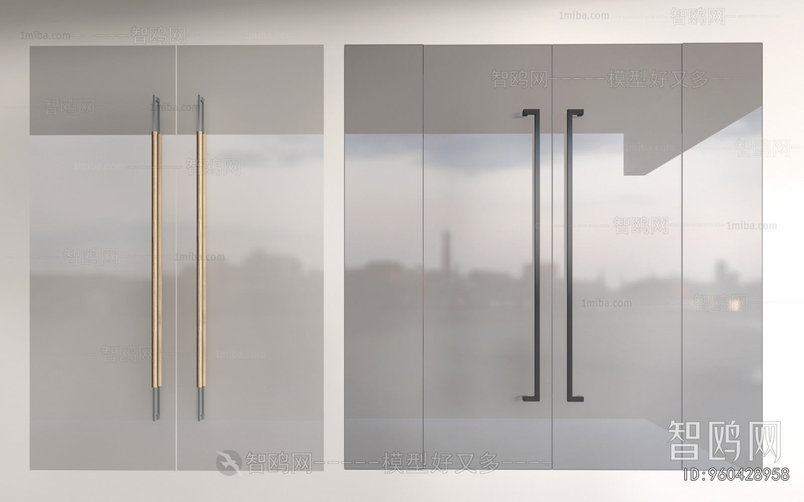 Modern Double Door