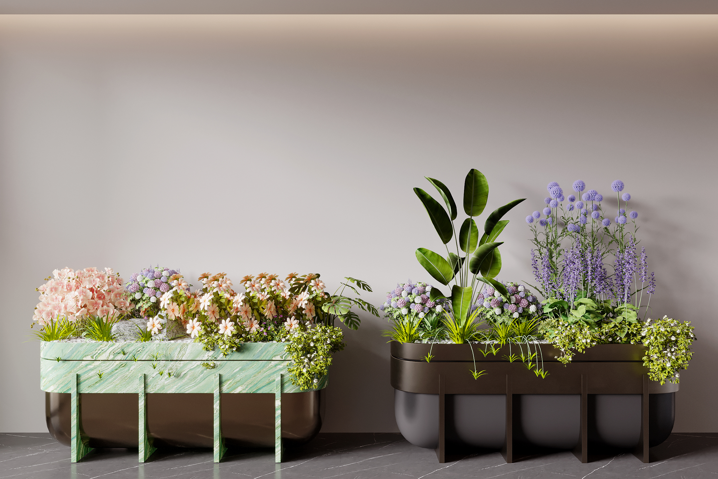 Modern Flower Bed, Flower Bowl, Flower Box