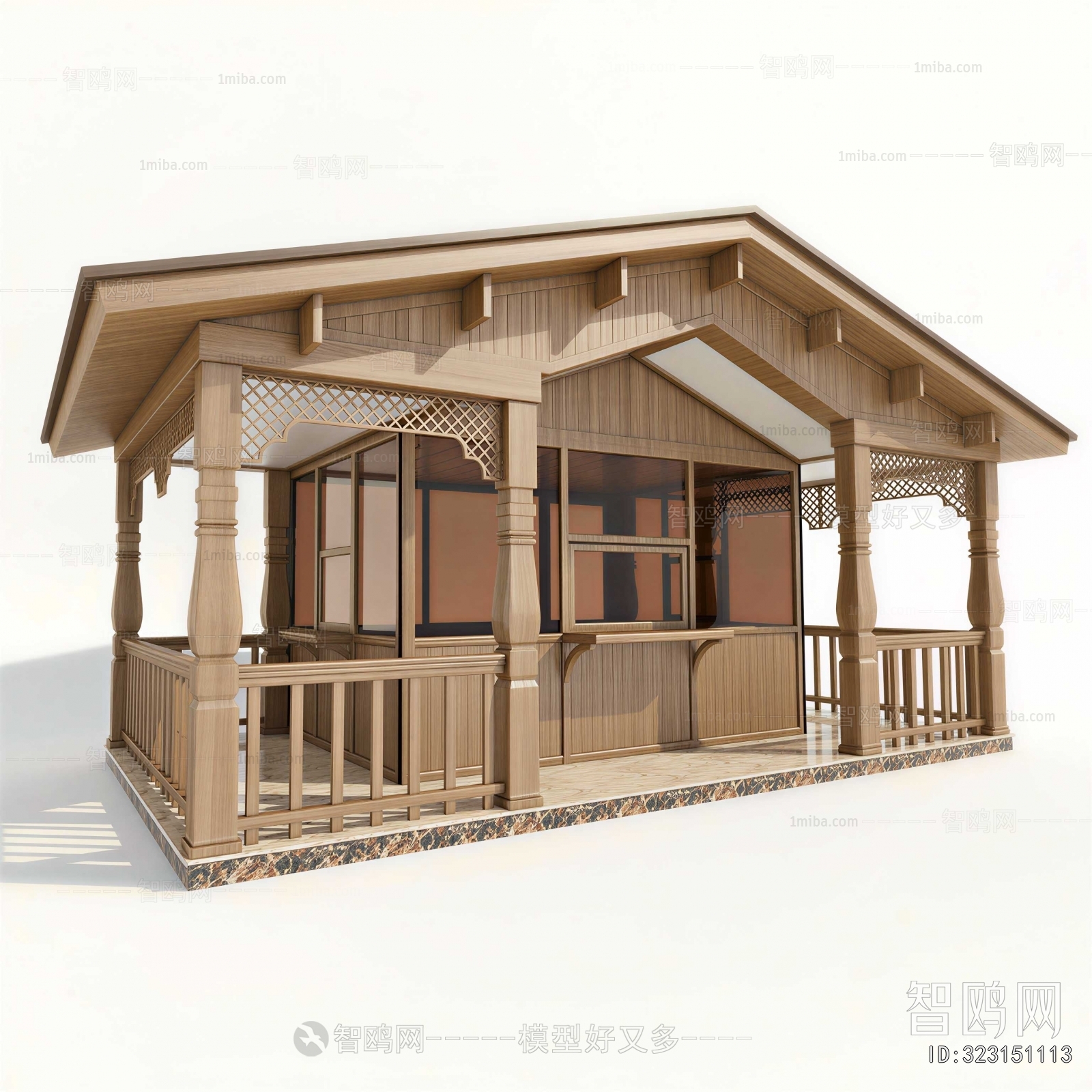 New Chinese Style Appearance Of Commercial Building
