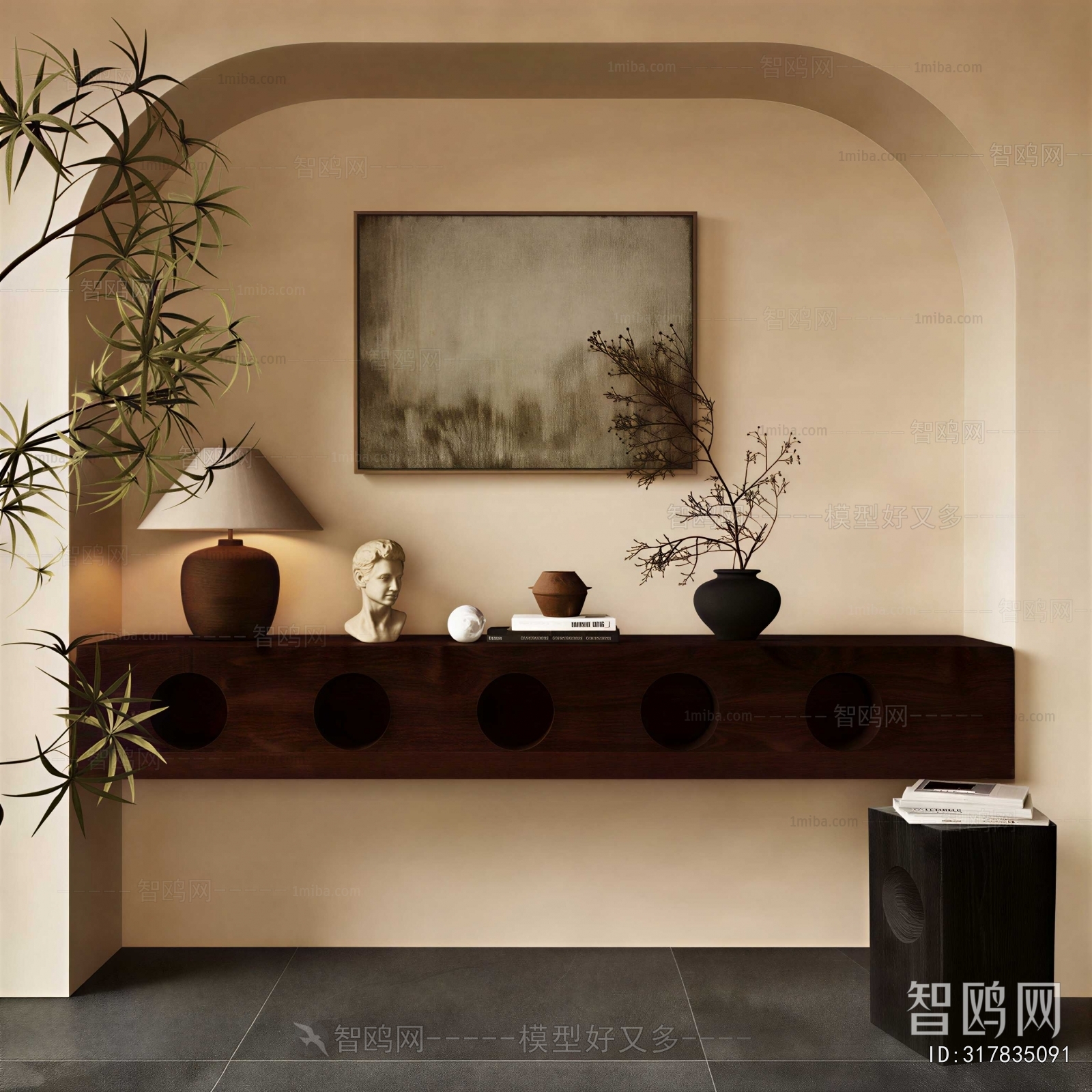 Wabi-sabi Style Console