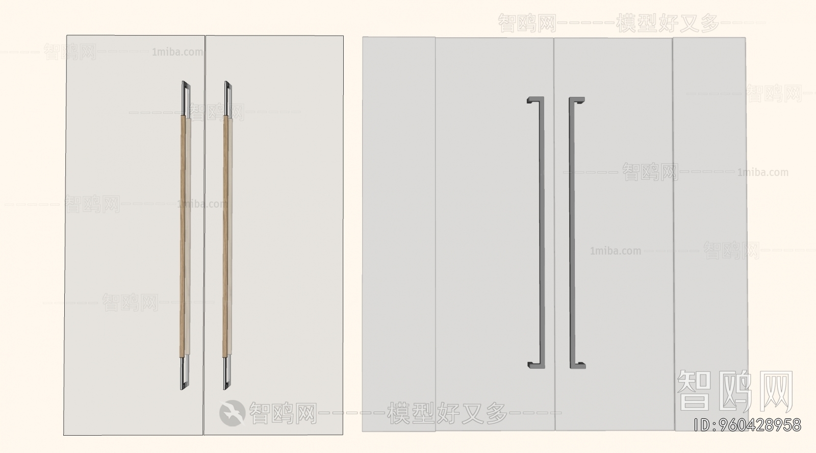 Modern Double Door