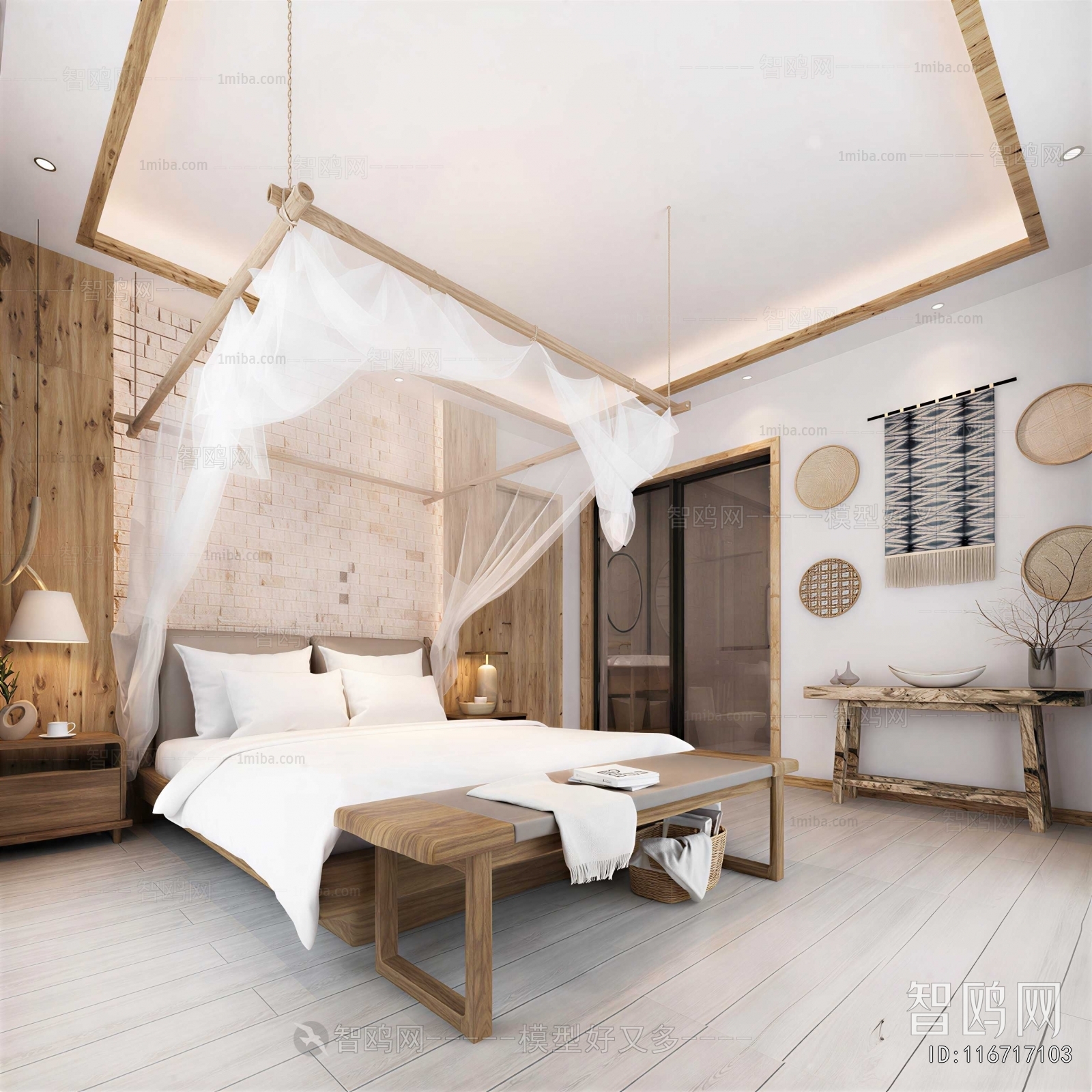 Wabi-sabi Style Bedroom