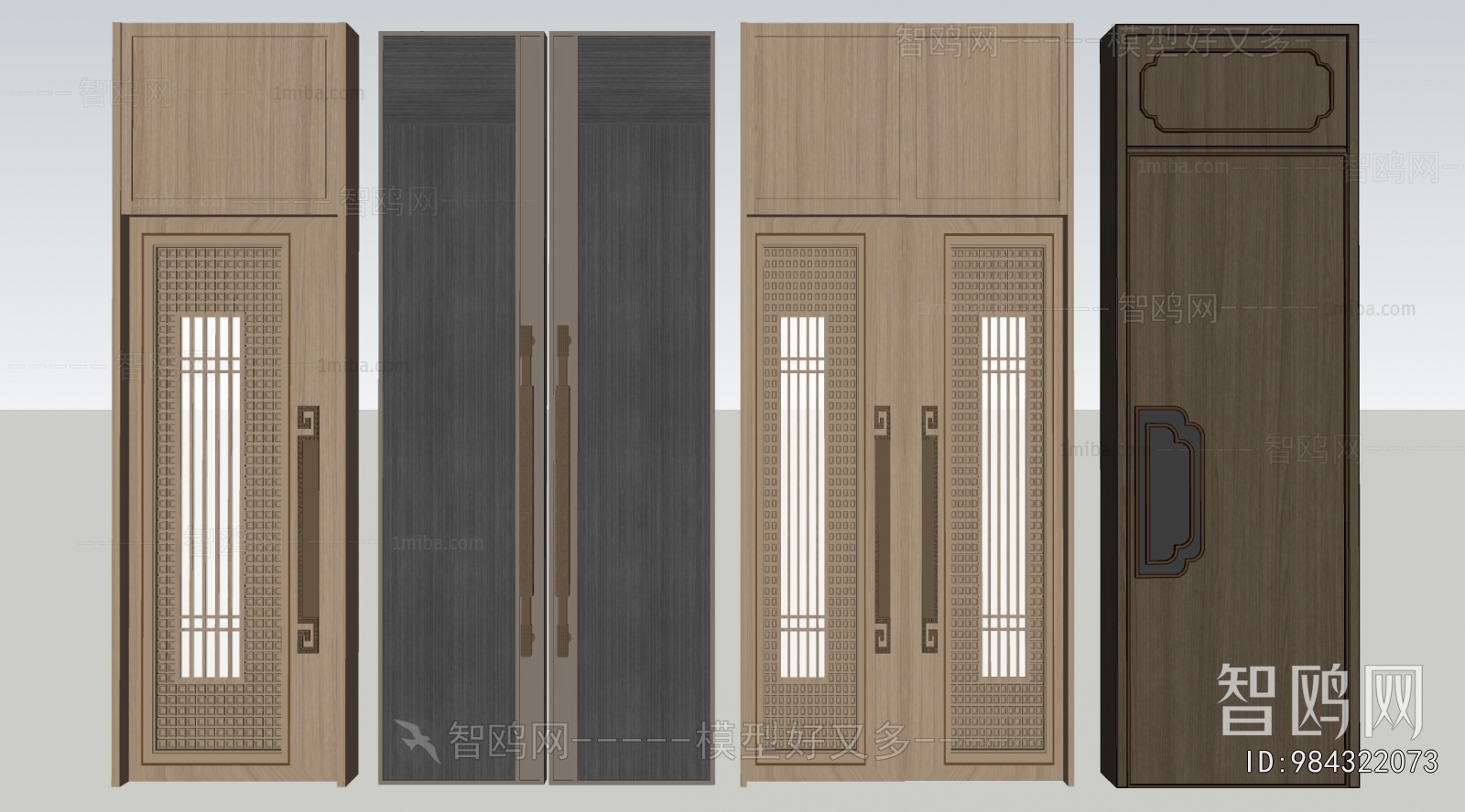New Chinese Style Chinese Style Double Door
