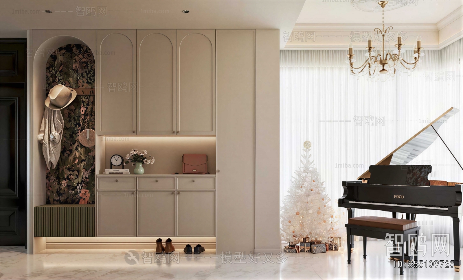 French Style Hallway