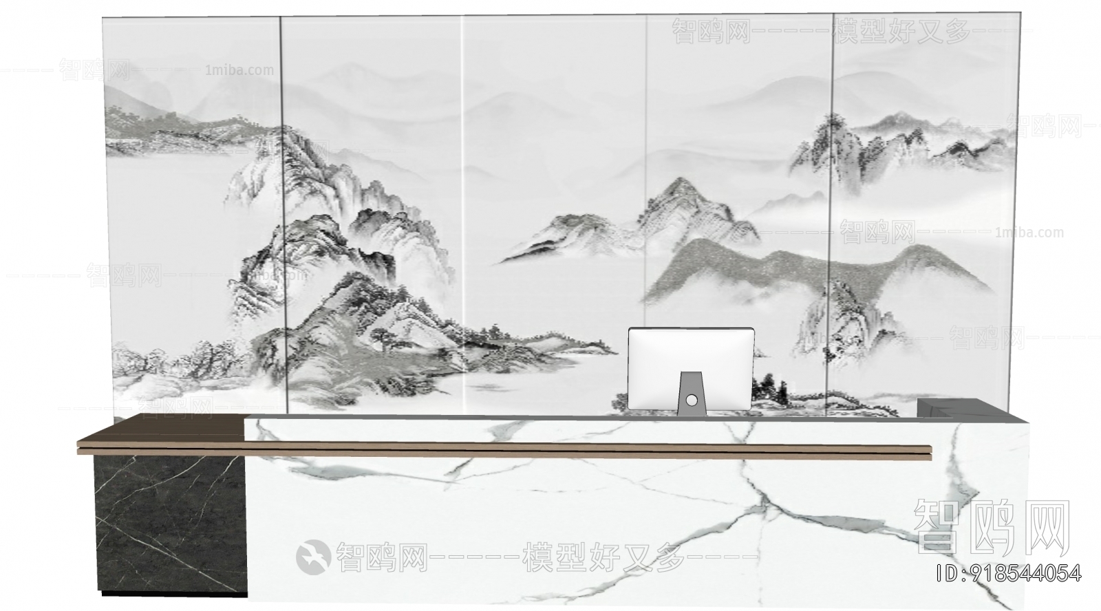 New Chinese Style Reception Desk