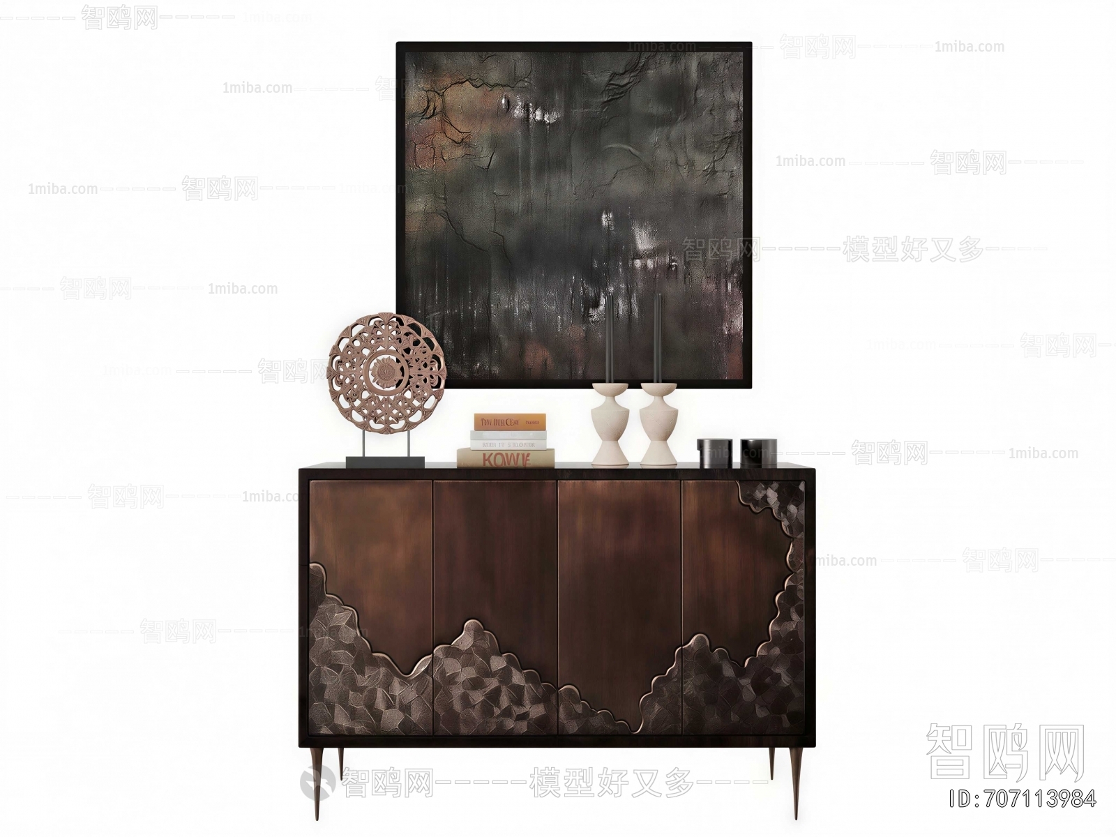 New Chinese Style Entrance Cabinet
