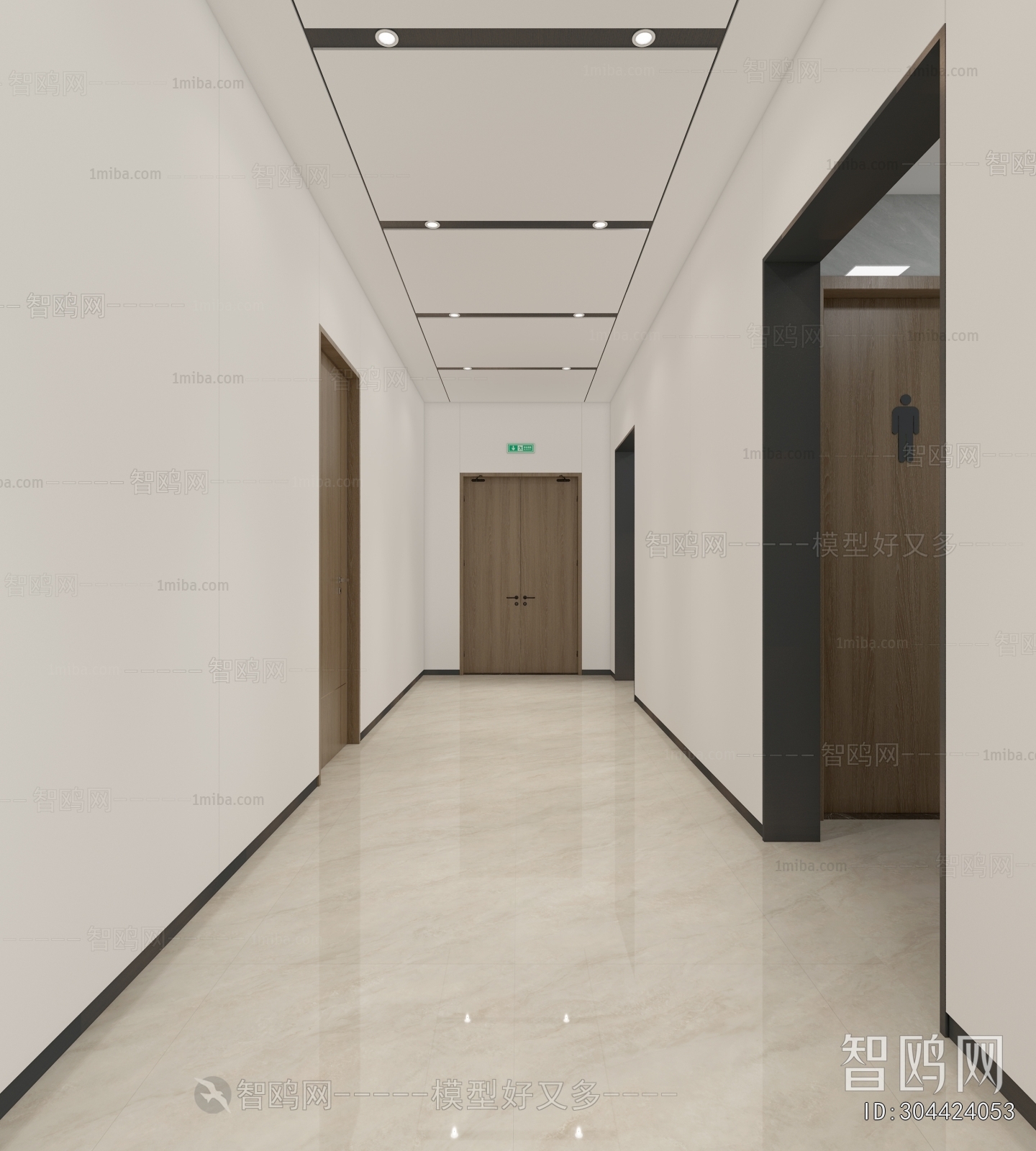 Modern Office Elevator Hall