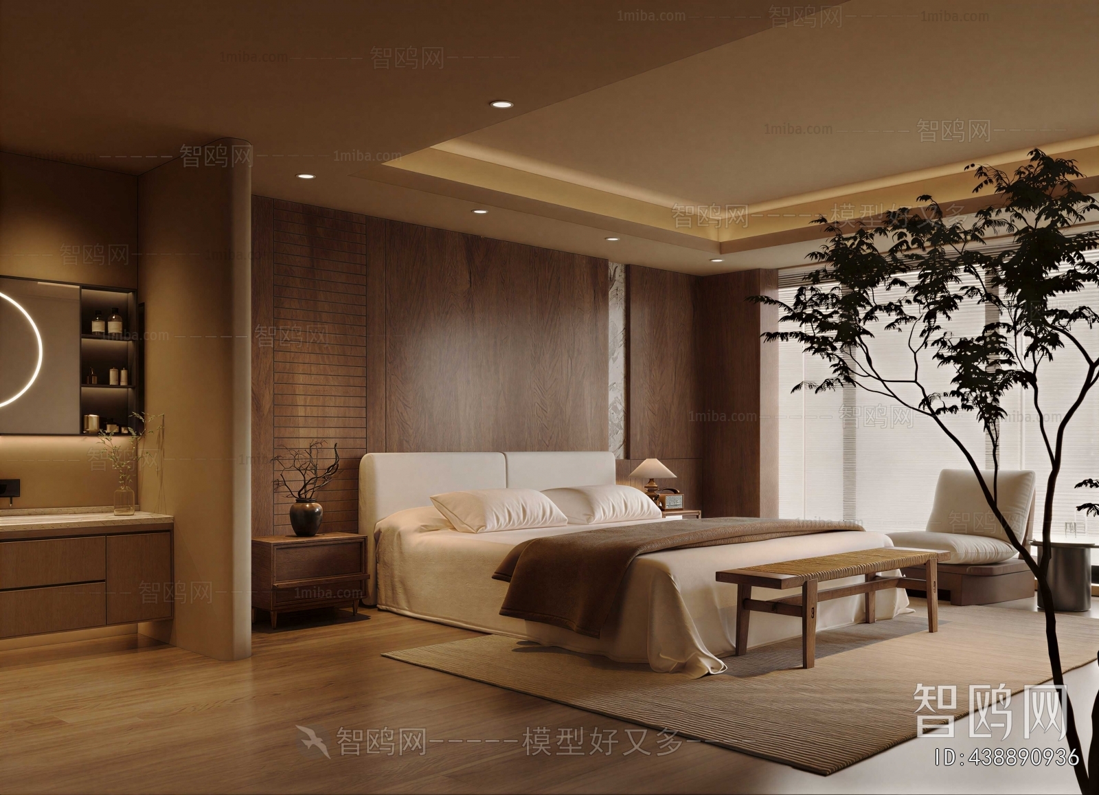 Wabi-sabi Style Bedroom