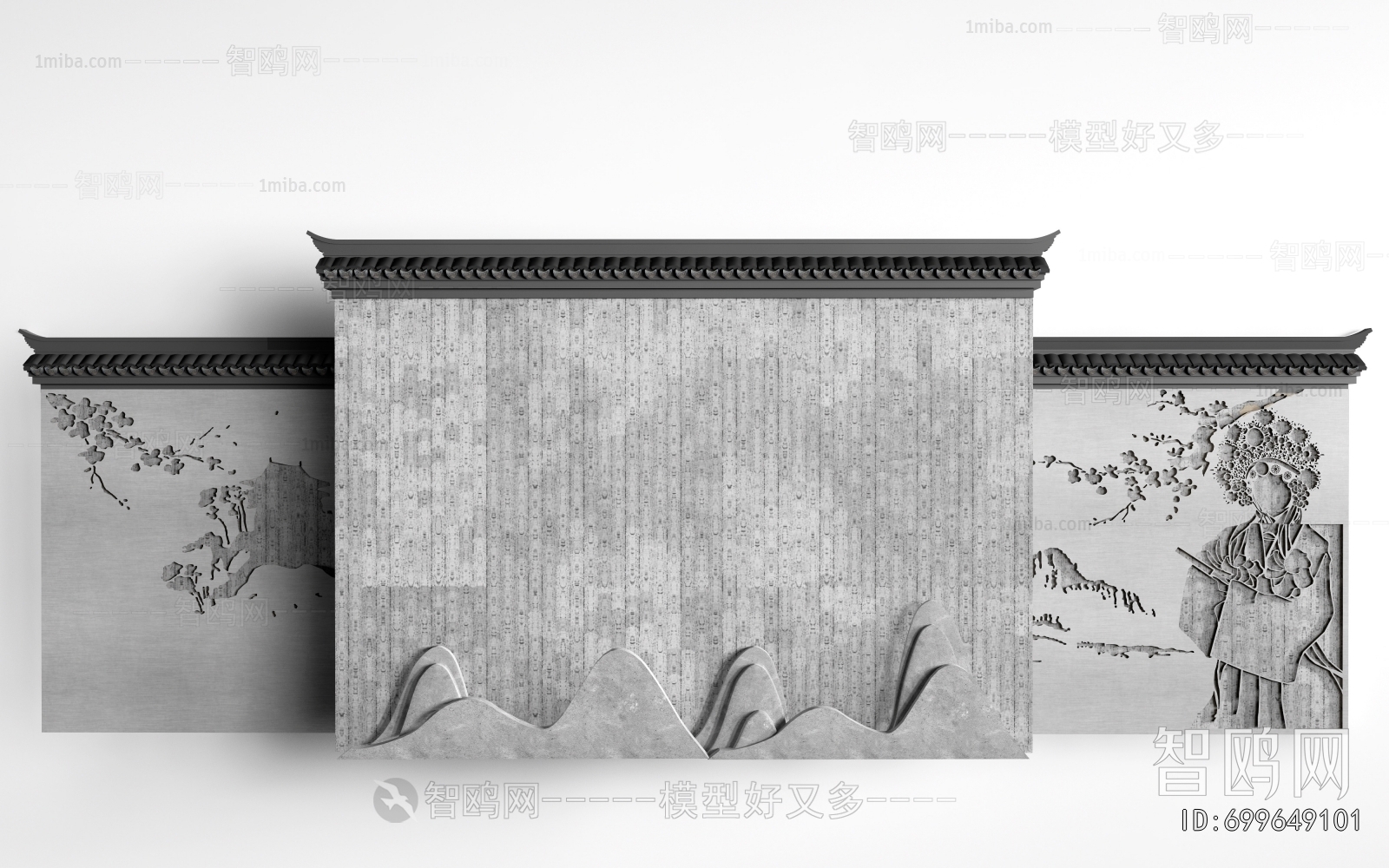 Chinese Style Landscape Wall