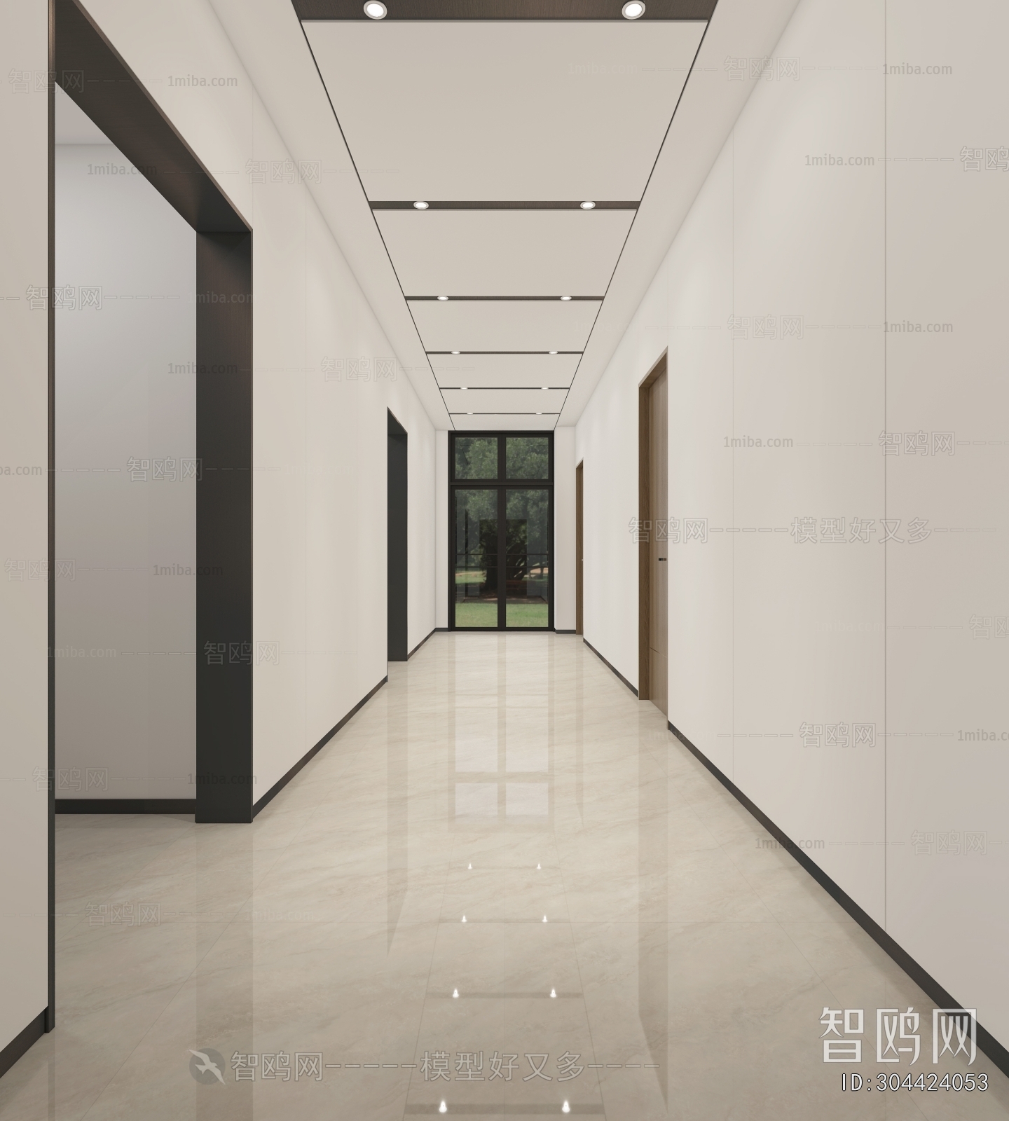 Modern Office Elevator Hall