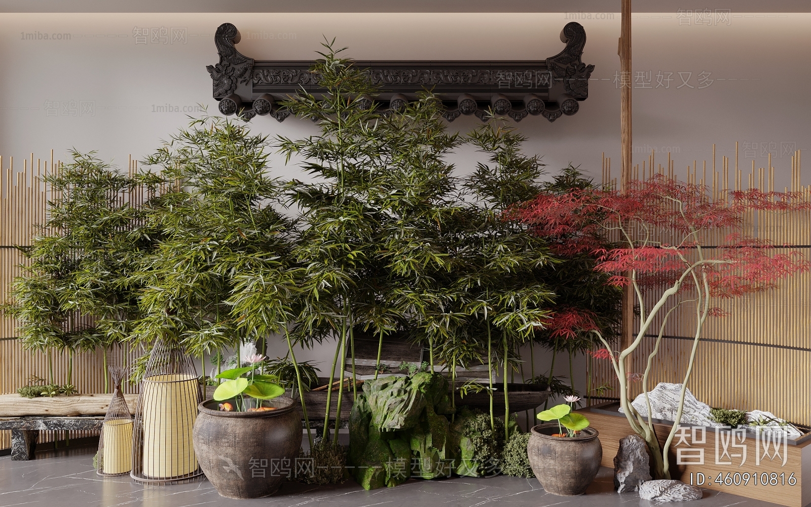 New Chinese Style Plant Landscaping