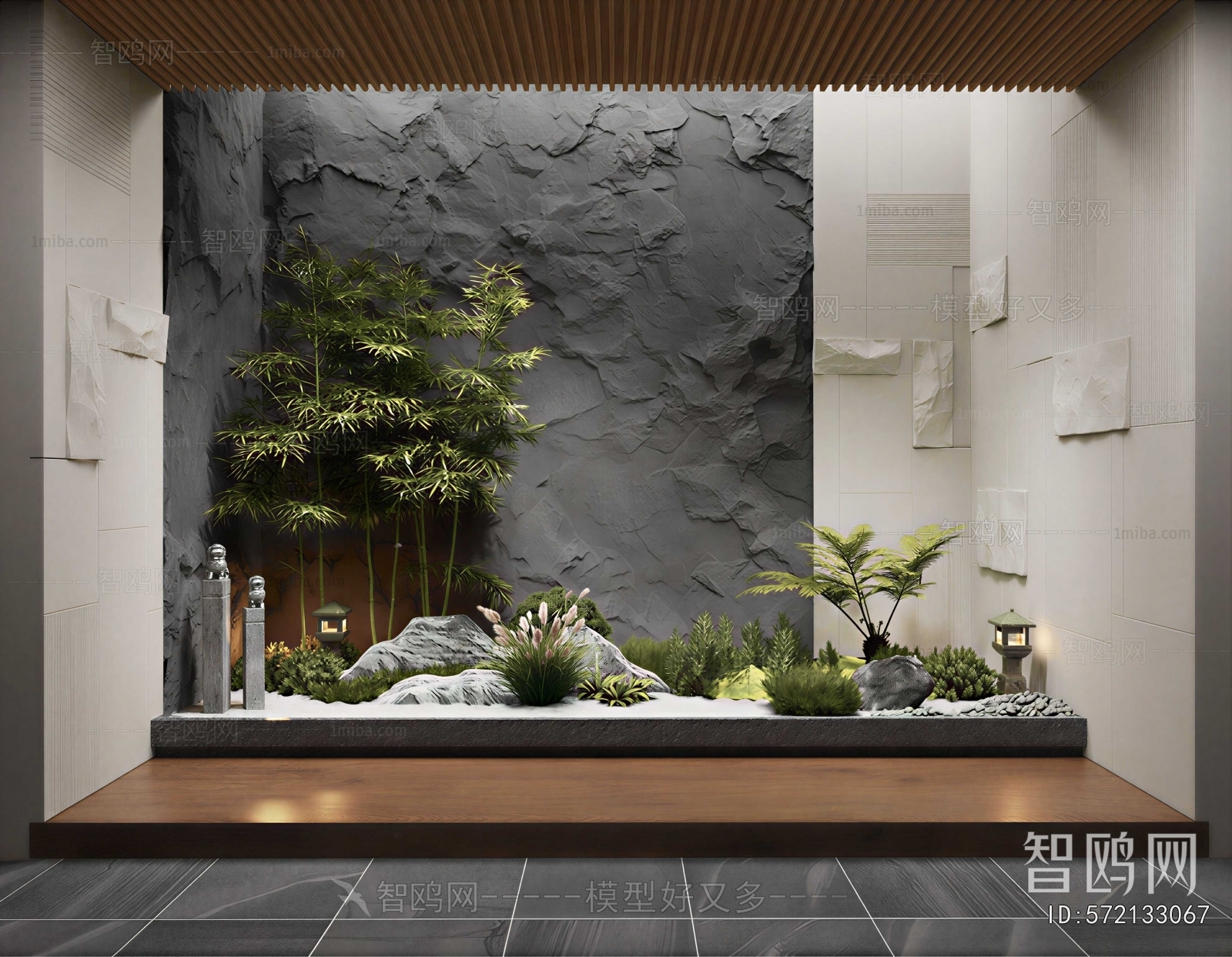 New Chinese Style Plant Landscaping