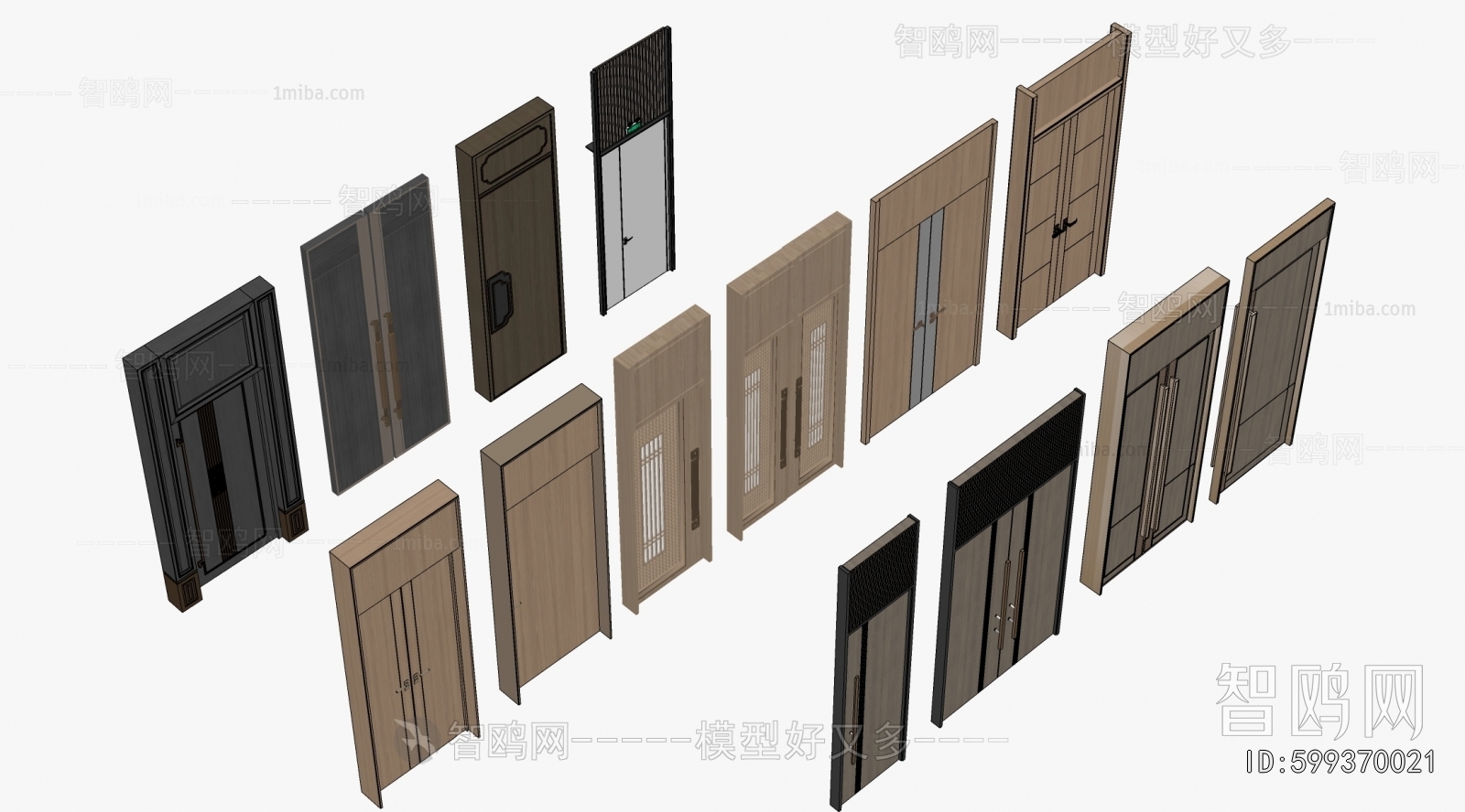 New Chinese Style Chinese Style Door