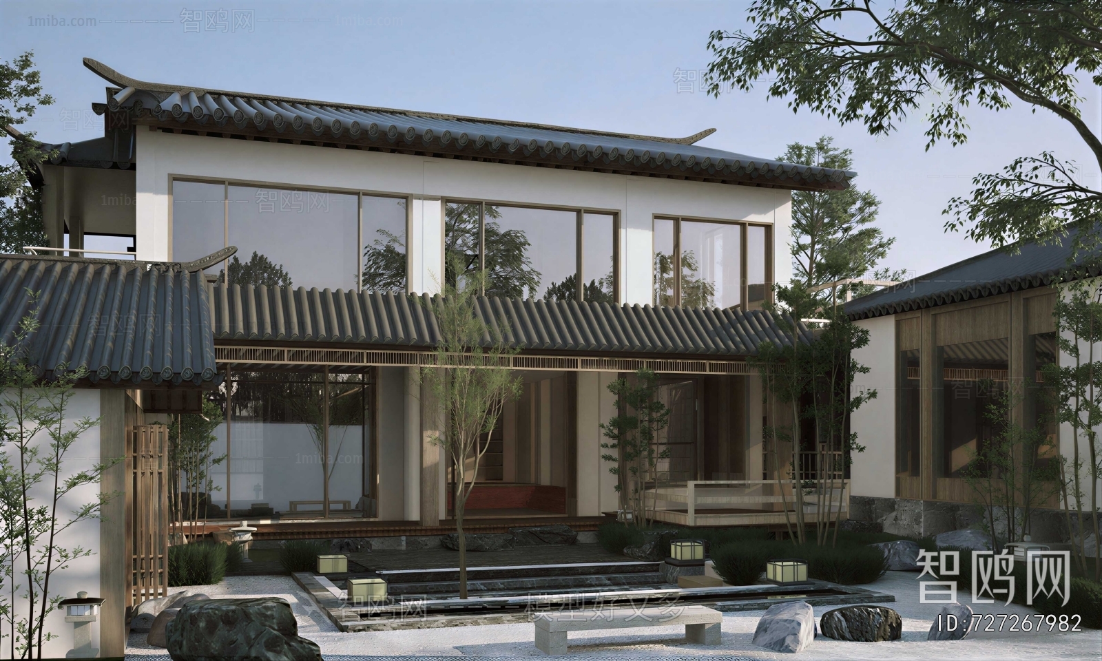New Chinese Style Courtyard/landscape