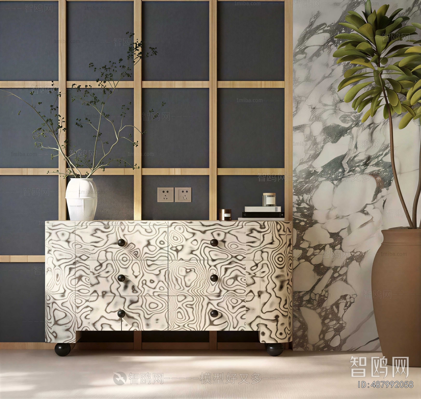 Modern Entrance Cabinet
