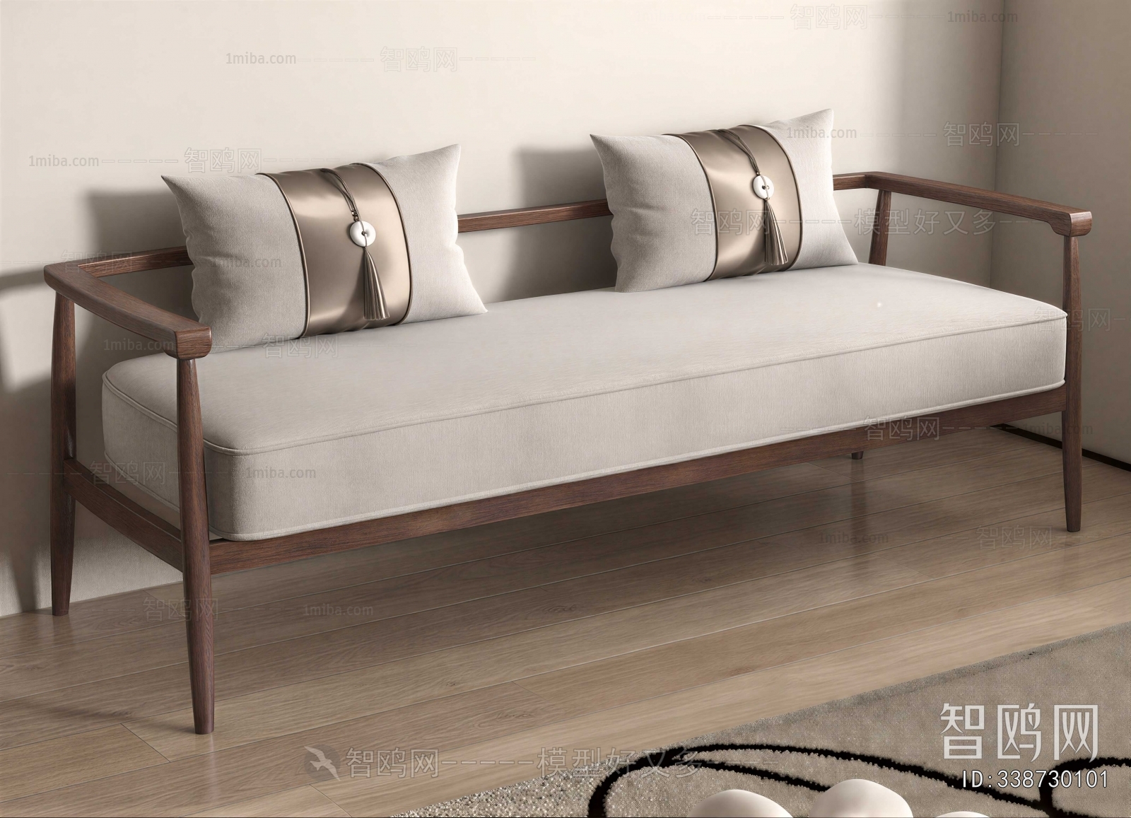New Chinese Style A Sofa For Two