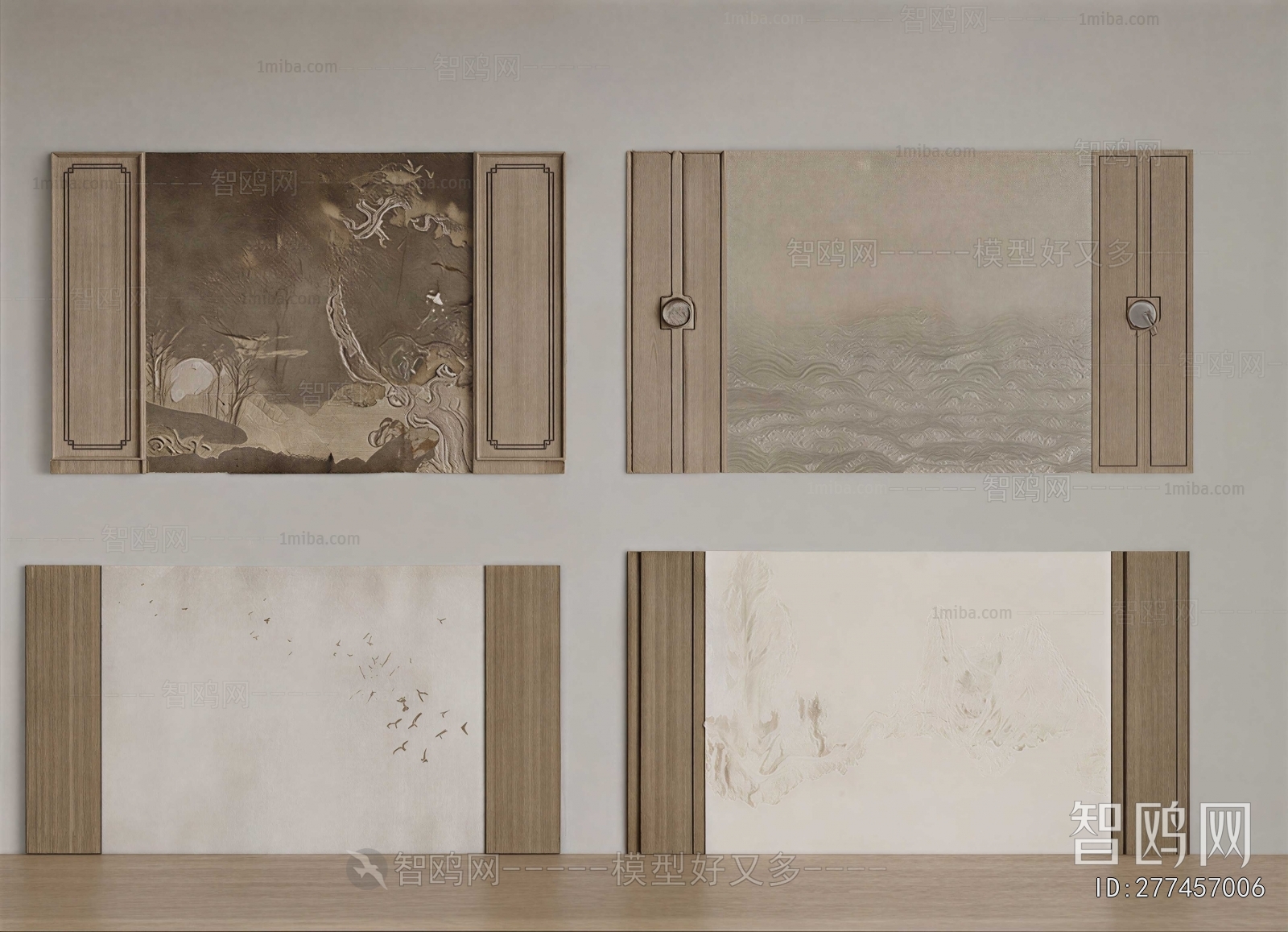 New Chinese Style TV Wall