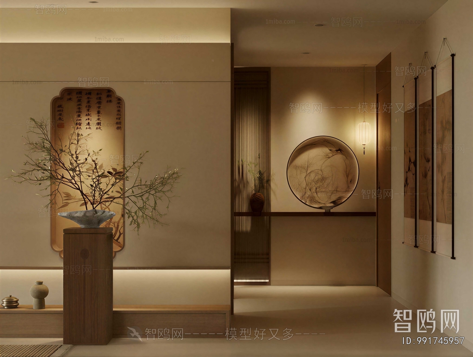 New Chinese Style Hallway
