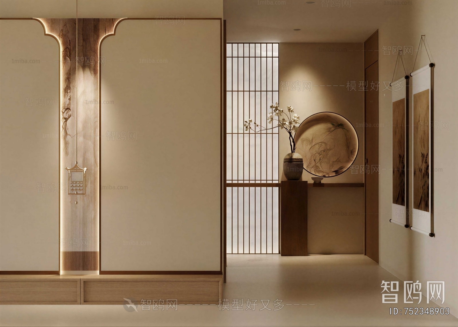 New Chinese Style Hallway