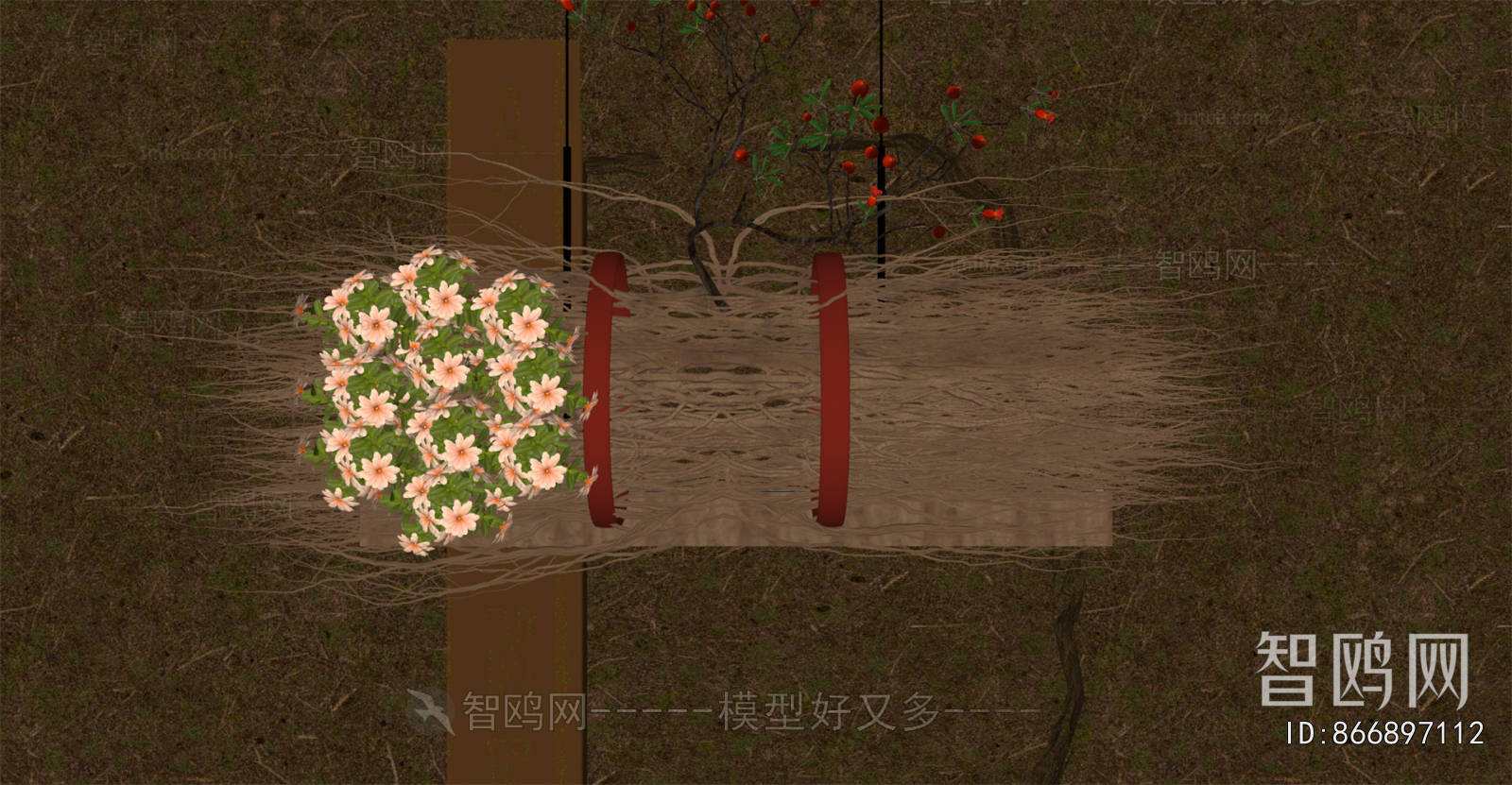 Modern Wabi-sabi Style Dried Branch