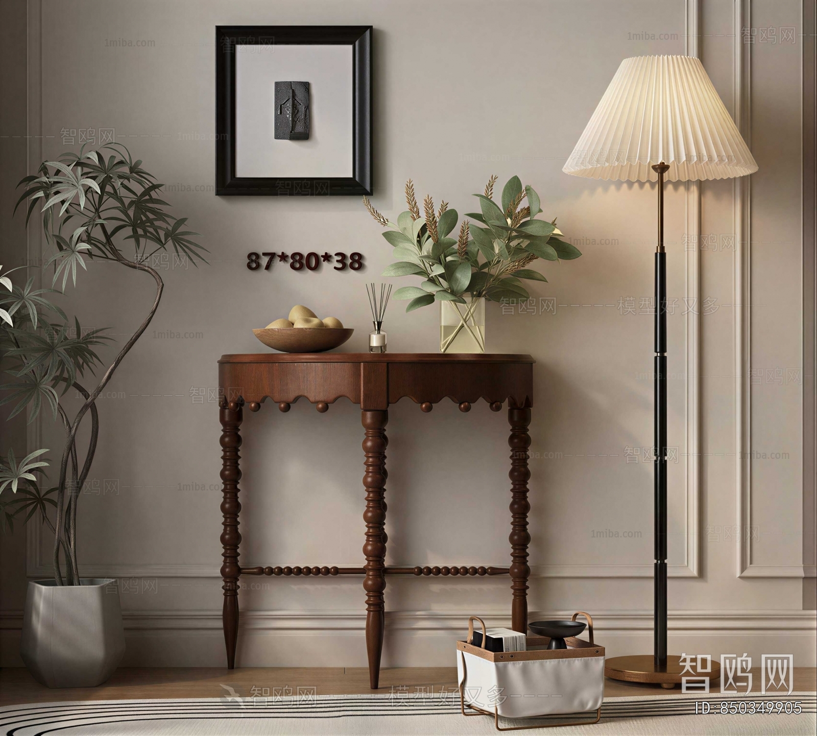 French Style Entrance Cabinet