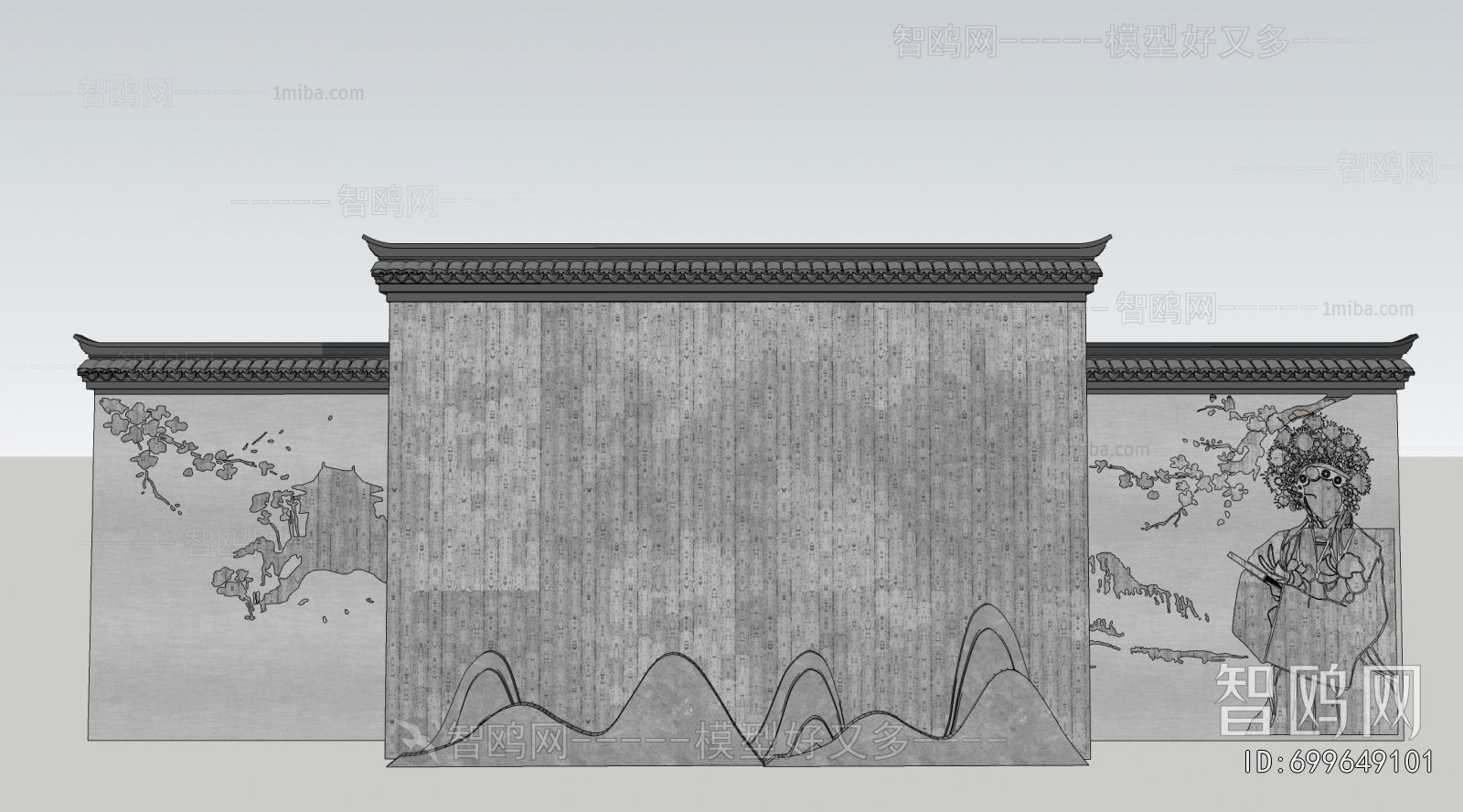 Chinese Style Landscape Wall