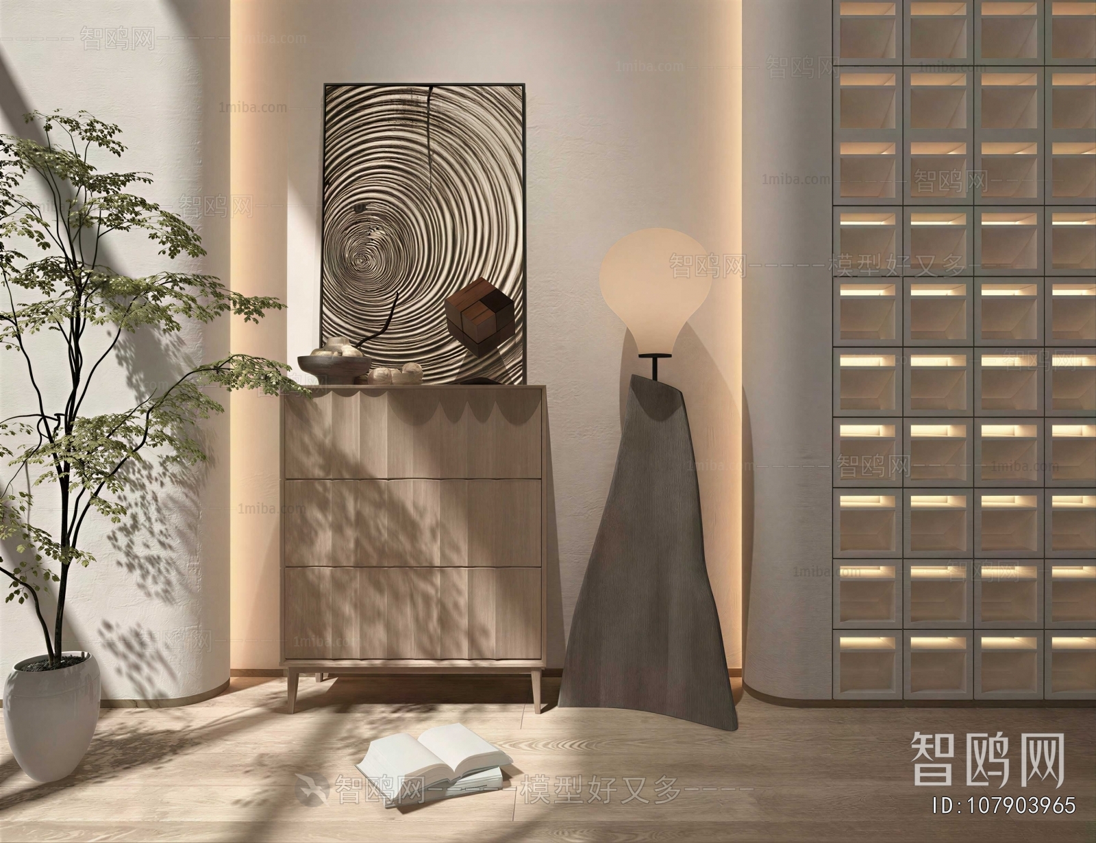 Wabi-sabi Style Entrance Cabinet