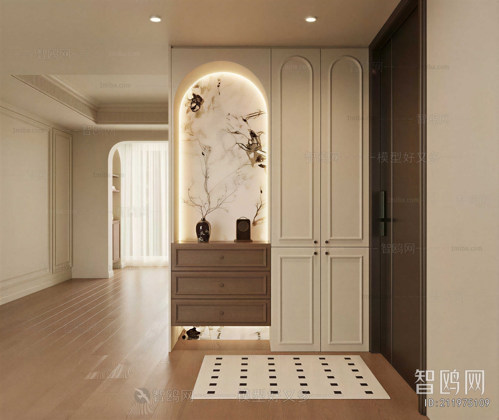 French Style Hallway