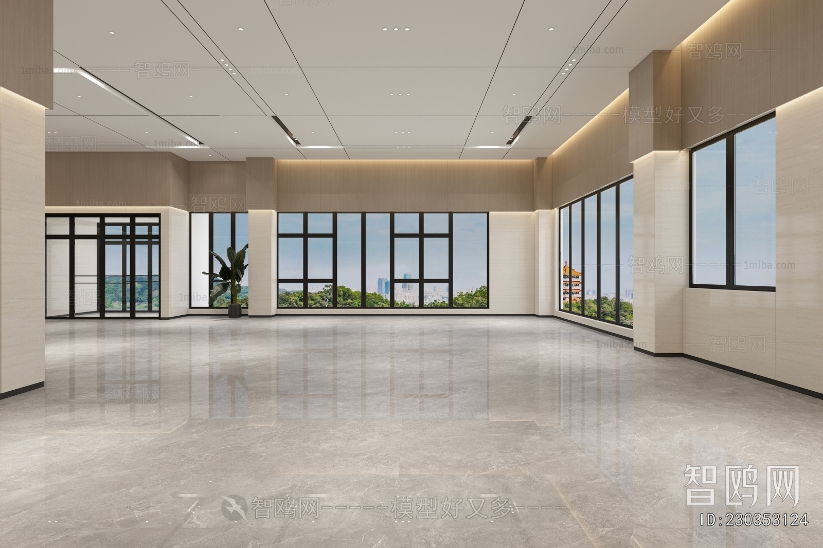Modern Office Reception Desk