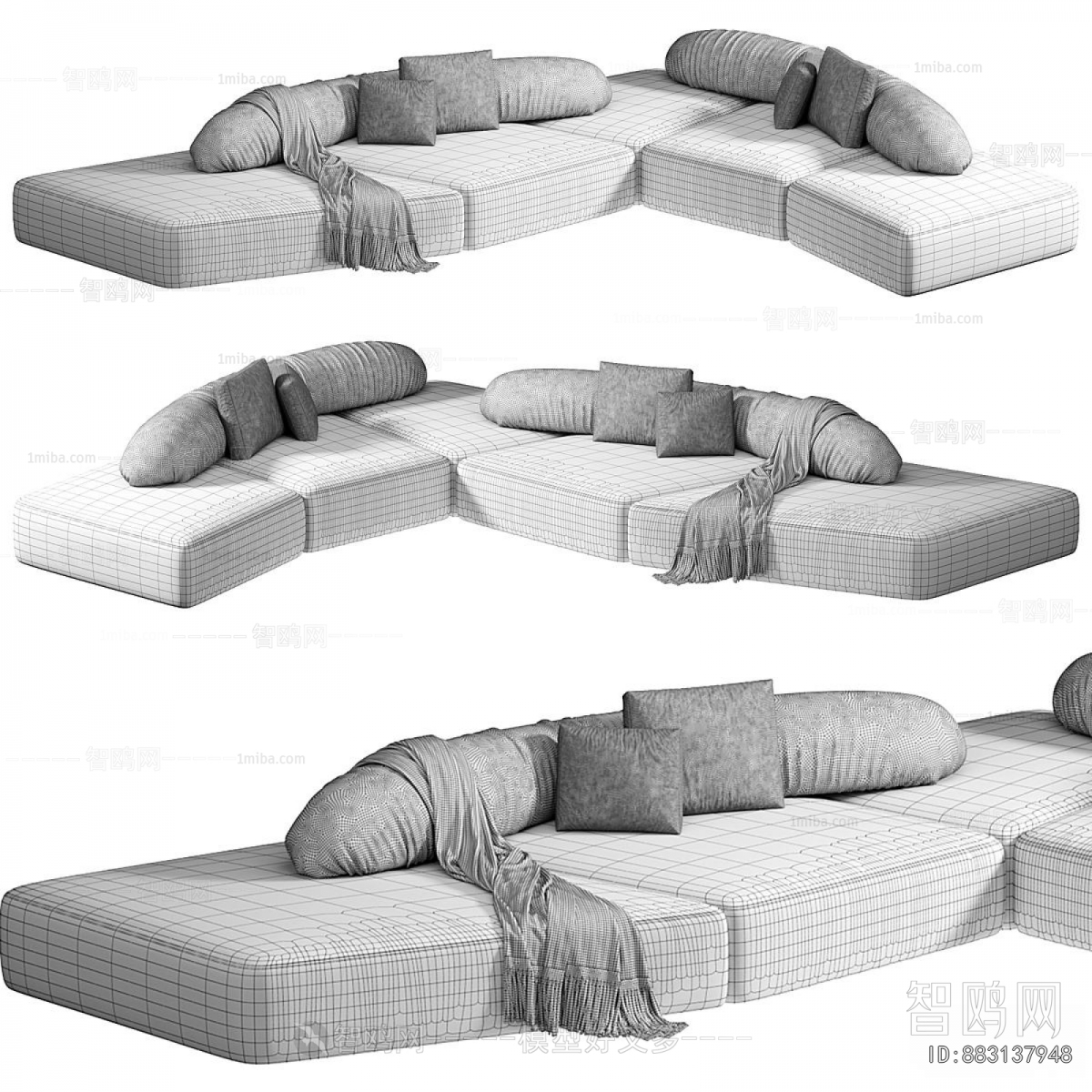 Modern Multi Person Sofa