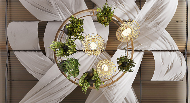 现代现代帷幔吊顶-3261962