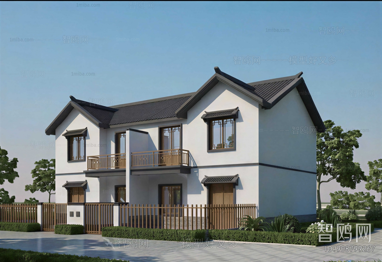 New Chinese Style Building Appearance