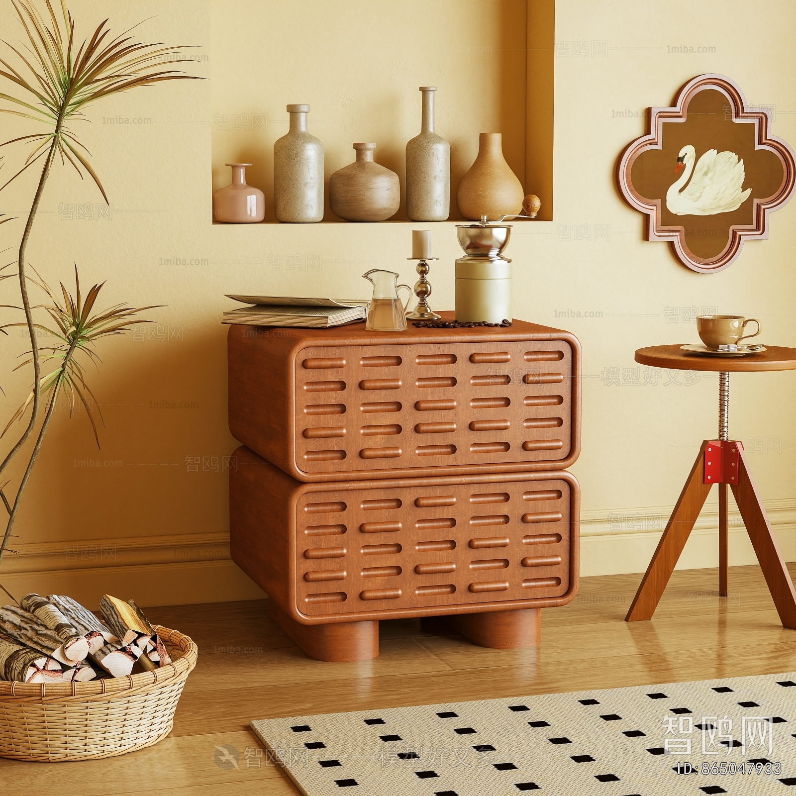 Modern Bedside Cupboard