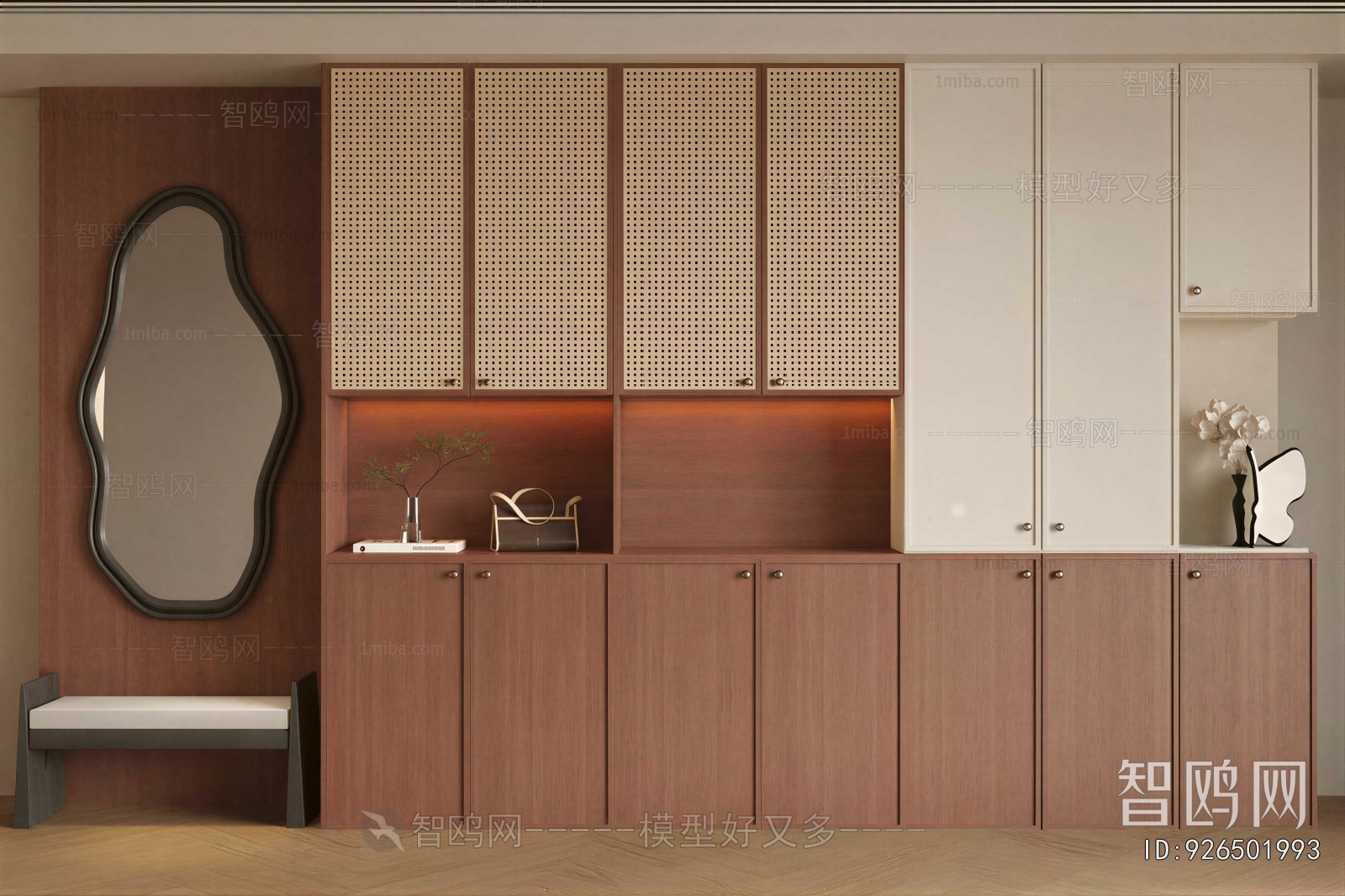 New Chinese Style Shoe Cabinet