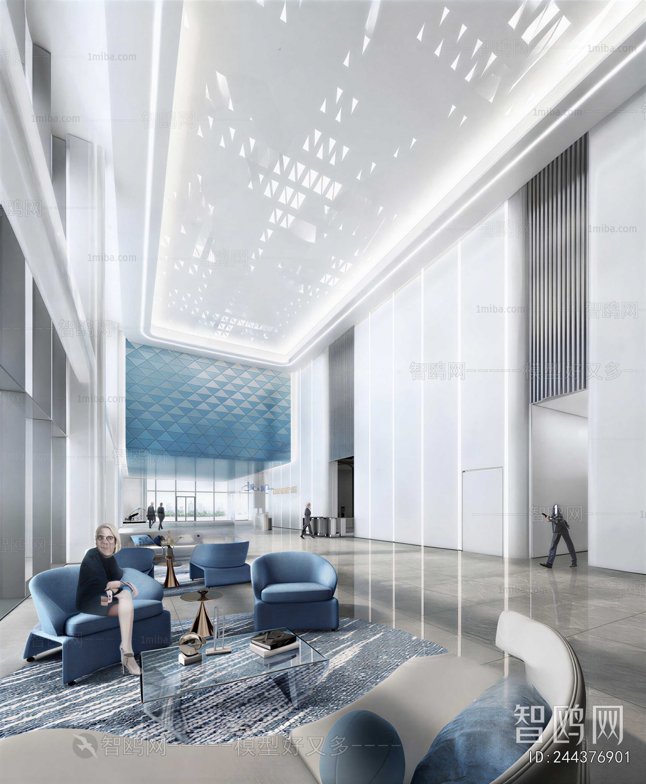 Modern Office Reception Desk