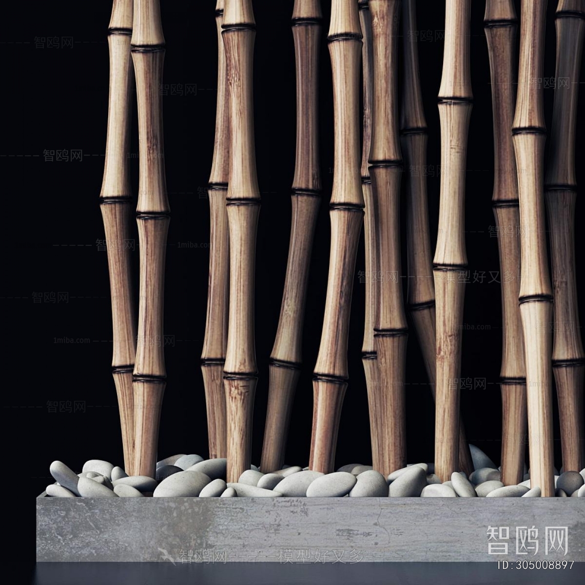 Wabi-sabi Style Wooden Screen Partition