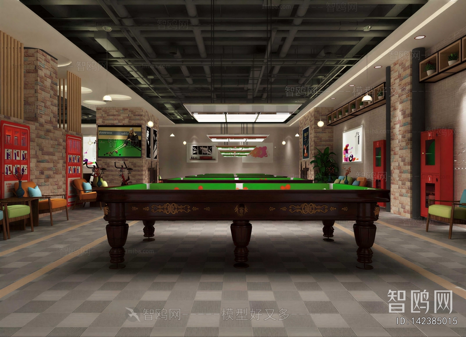 Modern Billiard Room