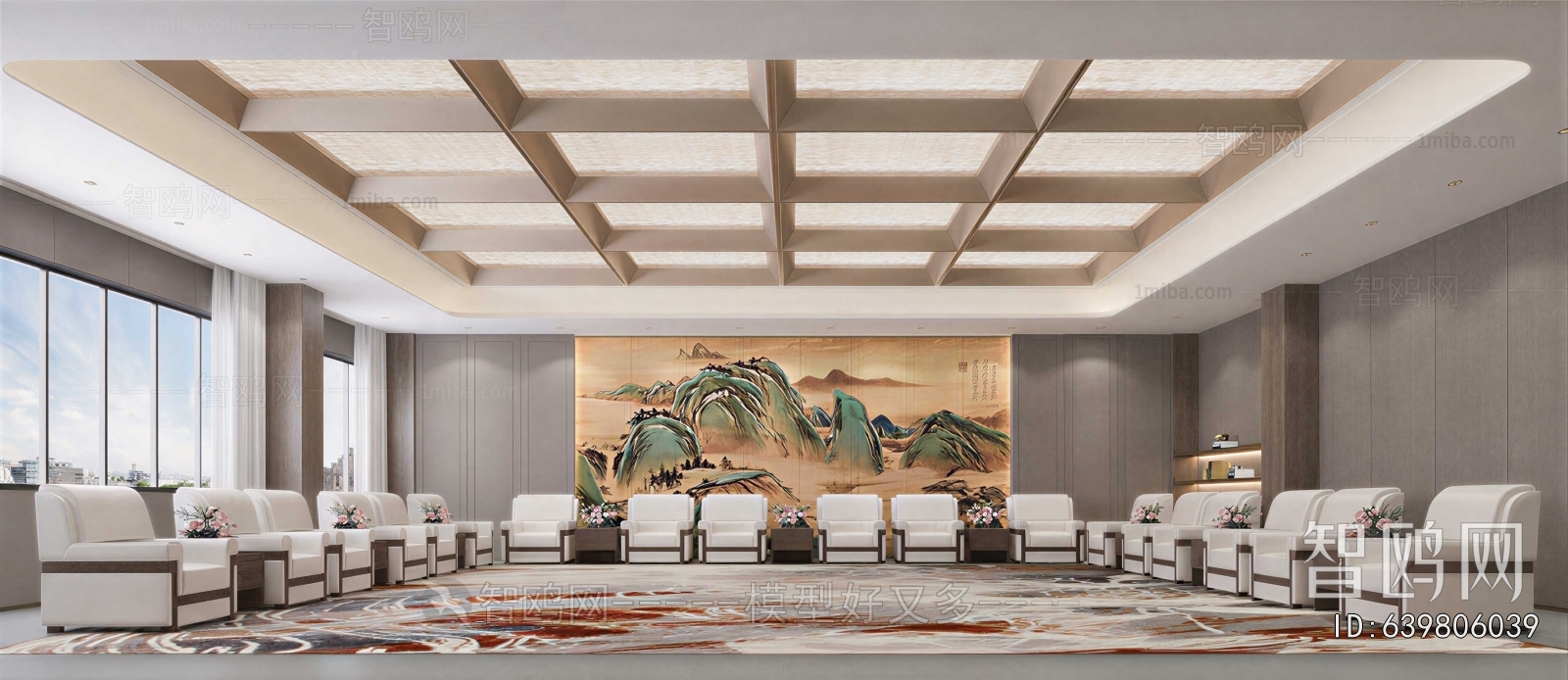 New Chinese Style Reception Room