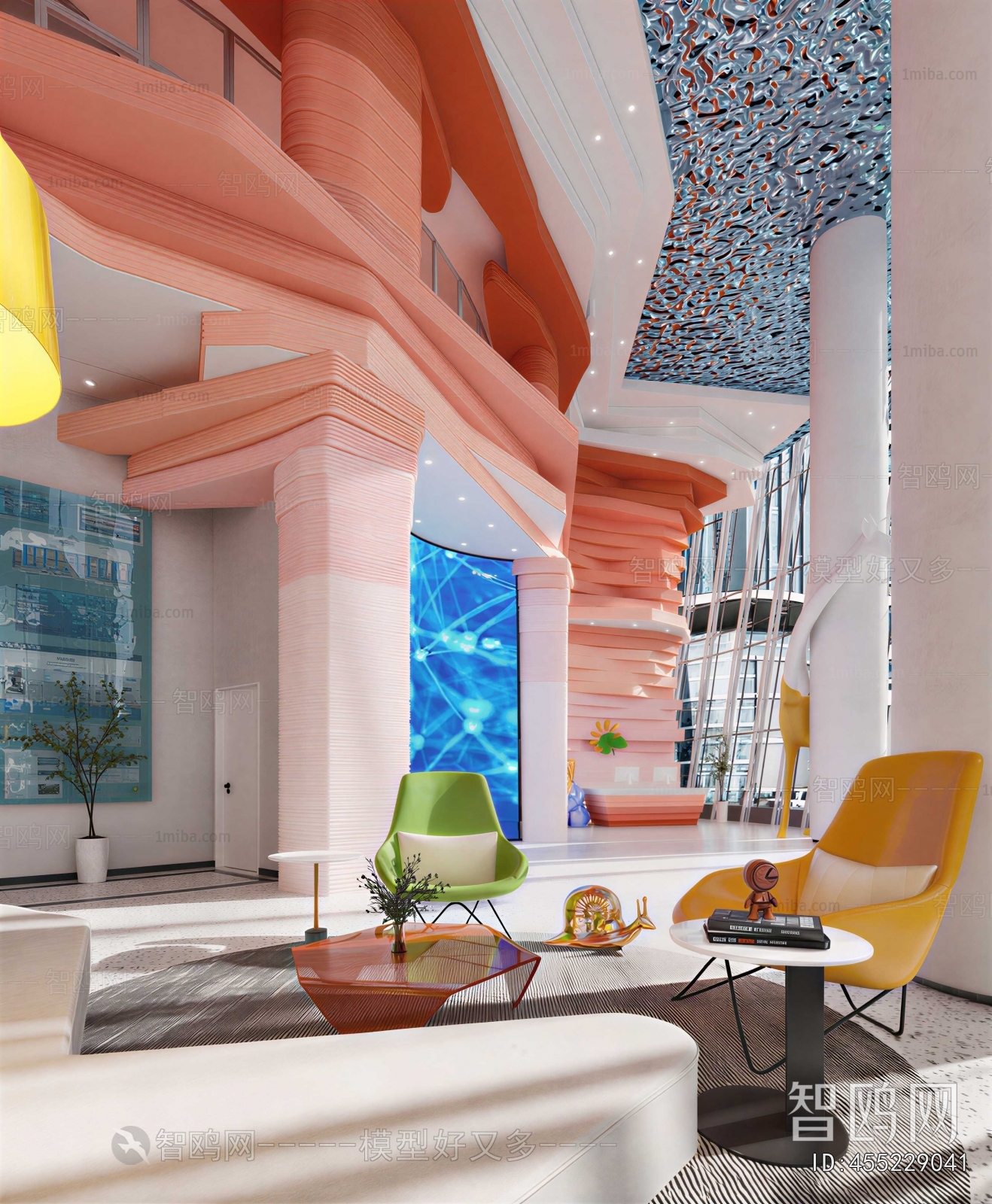 Modern Office Reception Desk