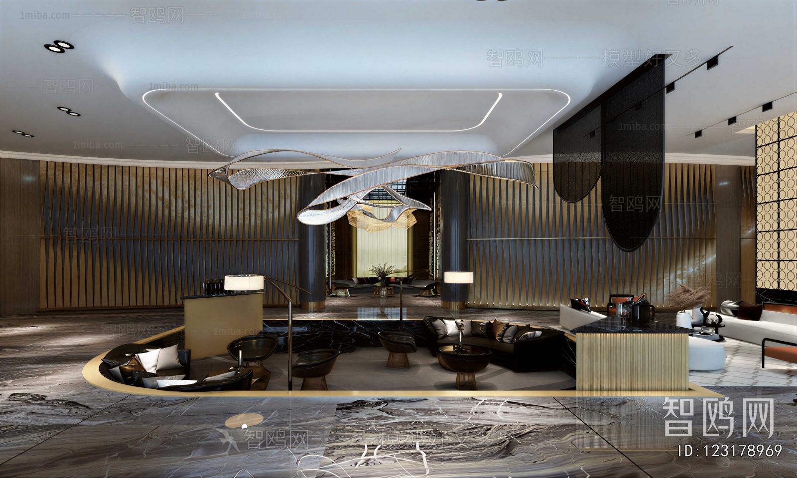 Modern Office Reception Desk