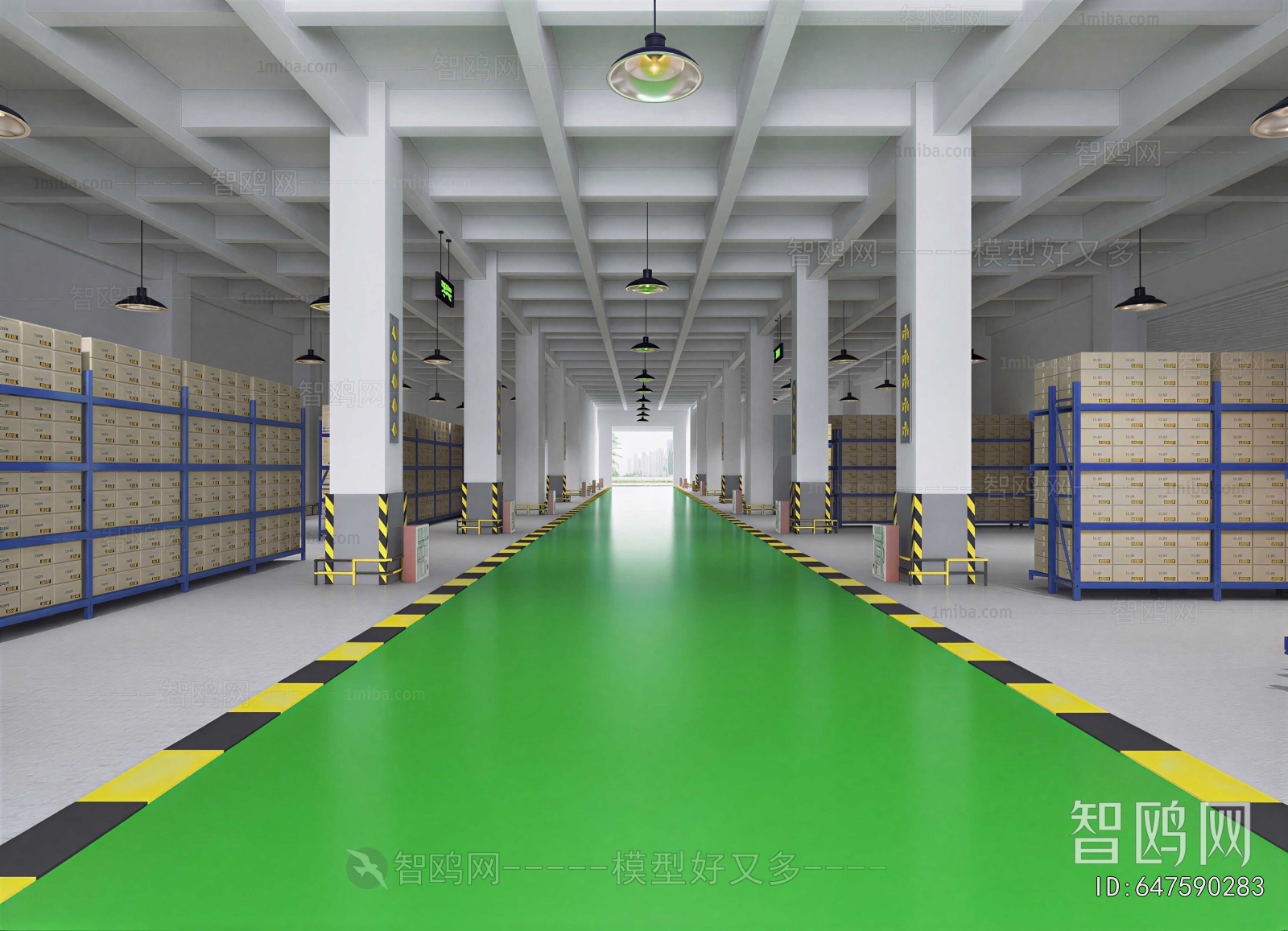 Modern Factory Floor/warehouse