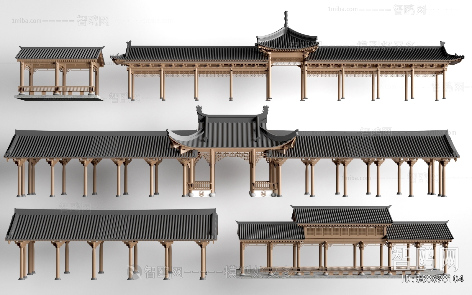 Chinese Style Decorated Archway