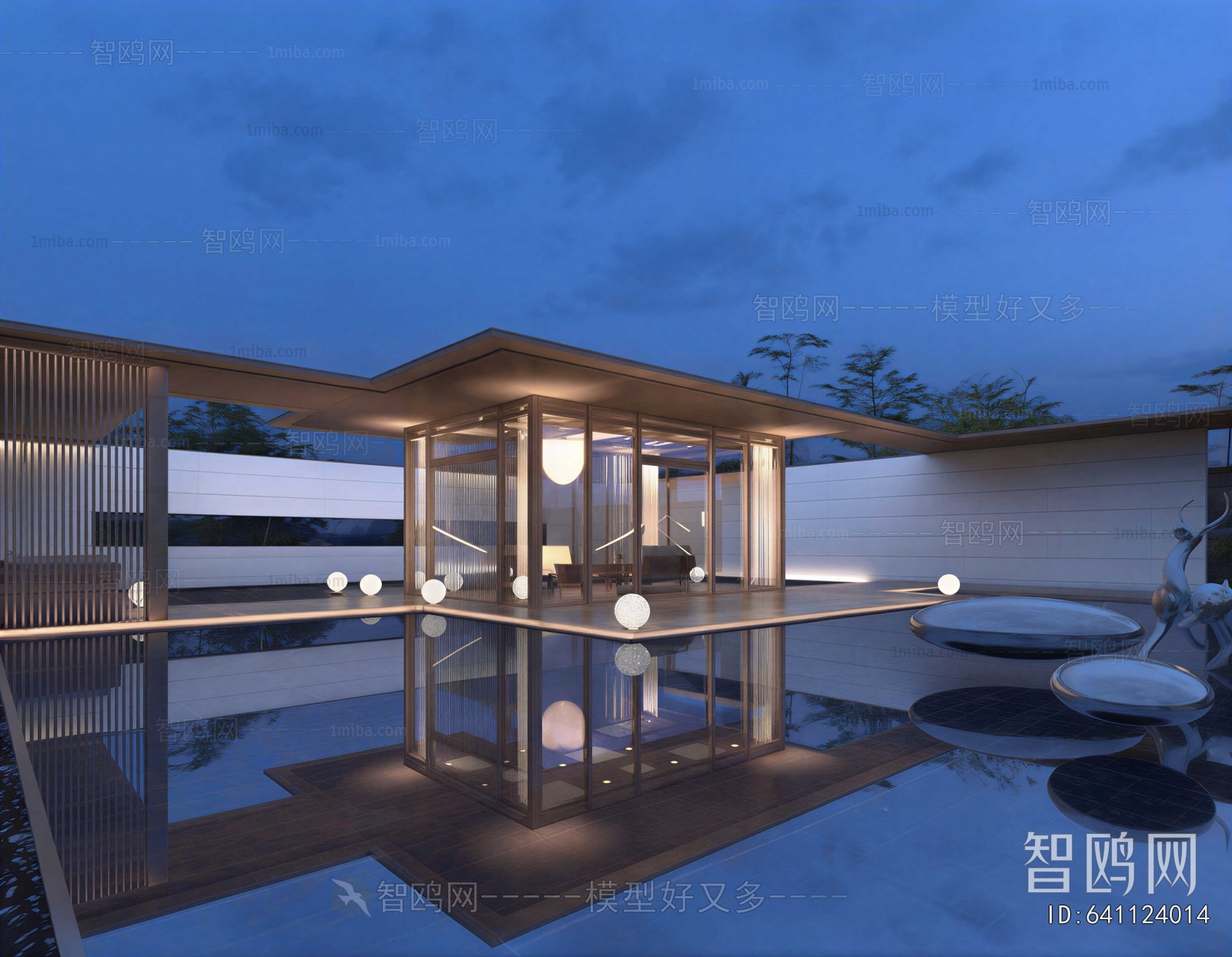 Modern Courtyard/landscape