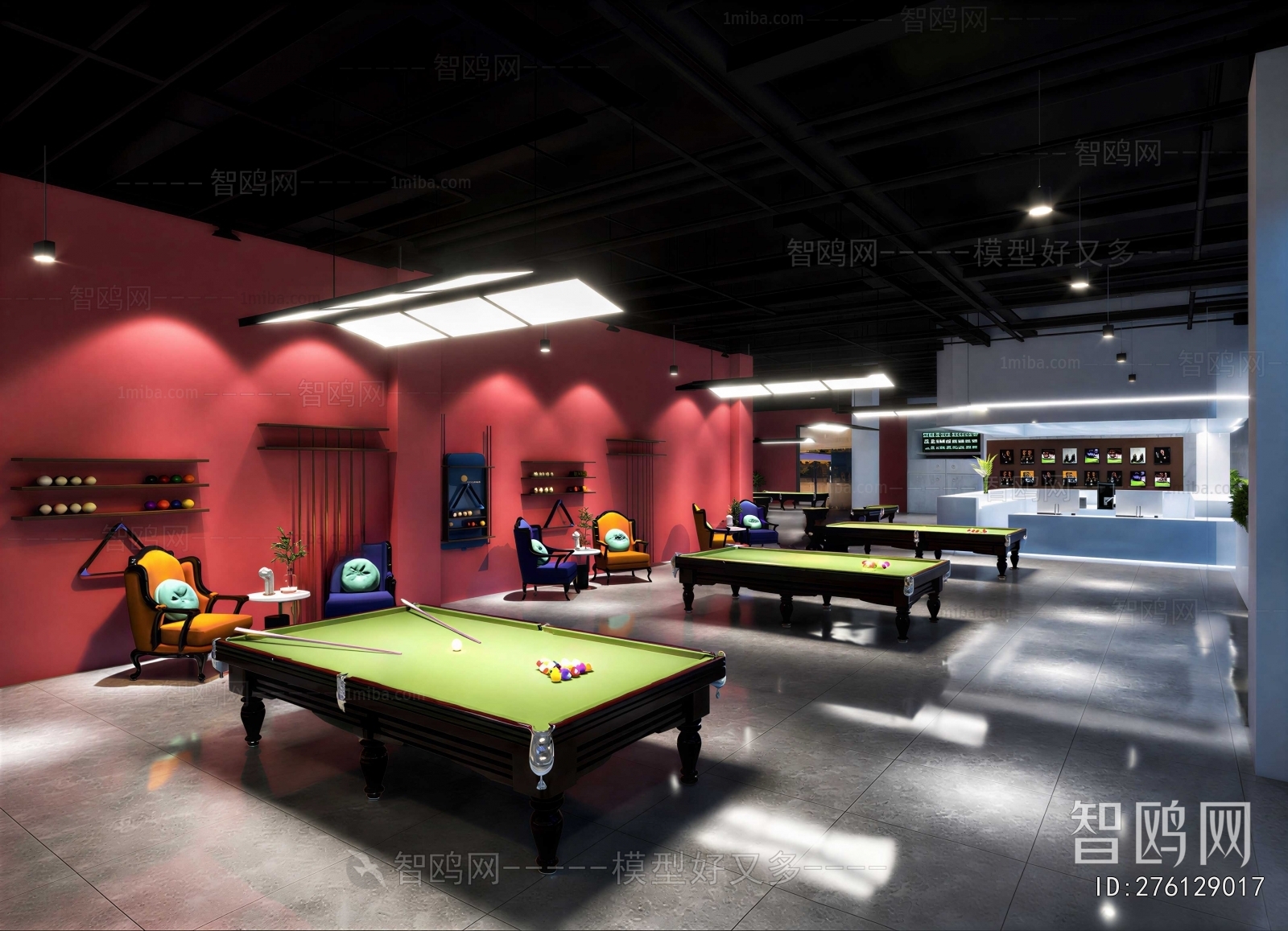 Modern Billiard Room