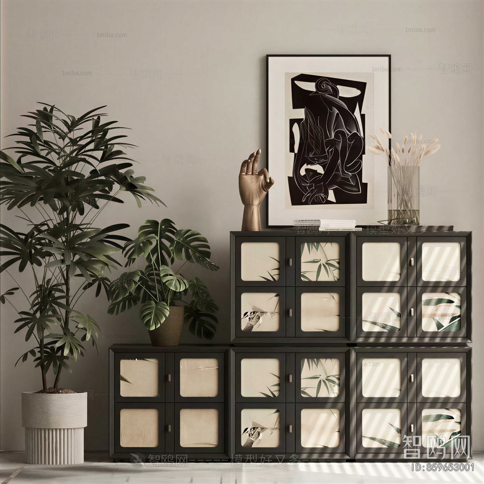 New Chinese Style Entrance Cabinet