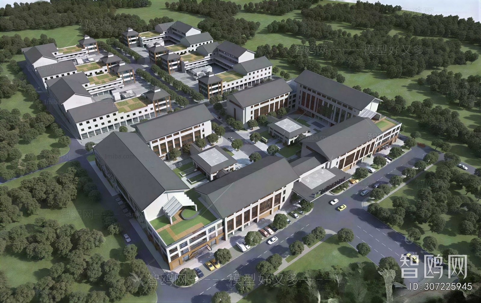 Chinese Style Architectural Bird's-eye View Planning