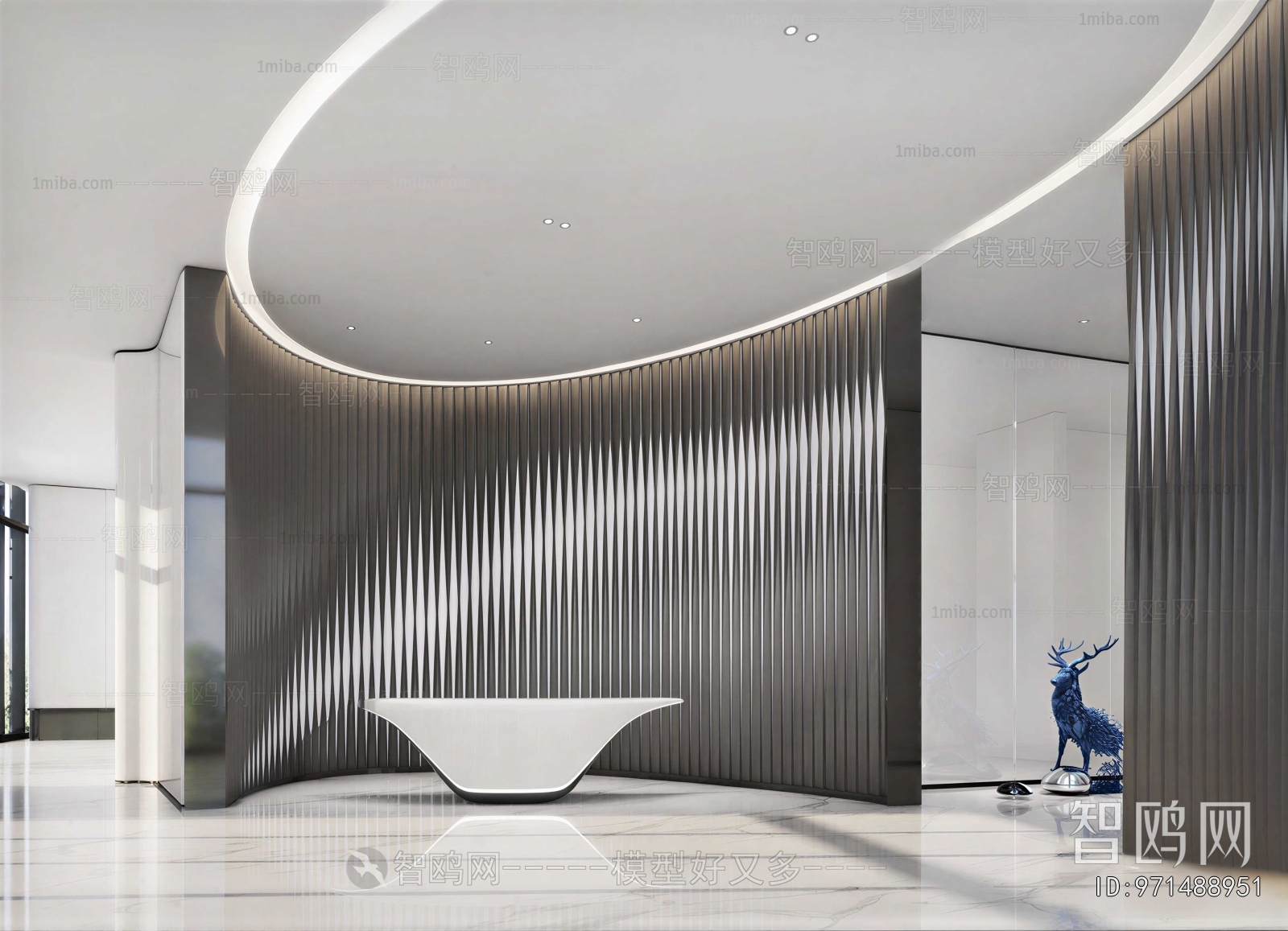 Modern Office Reception Desk